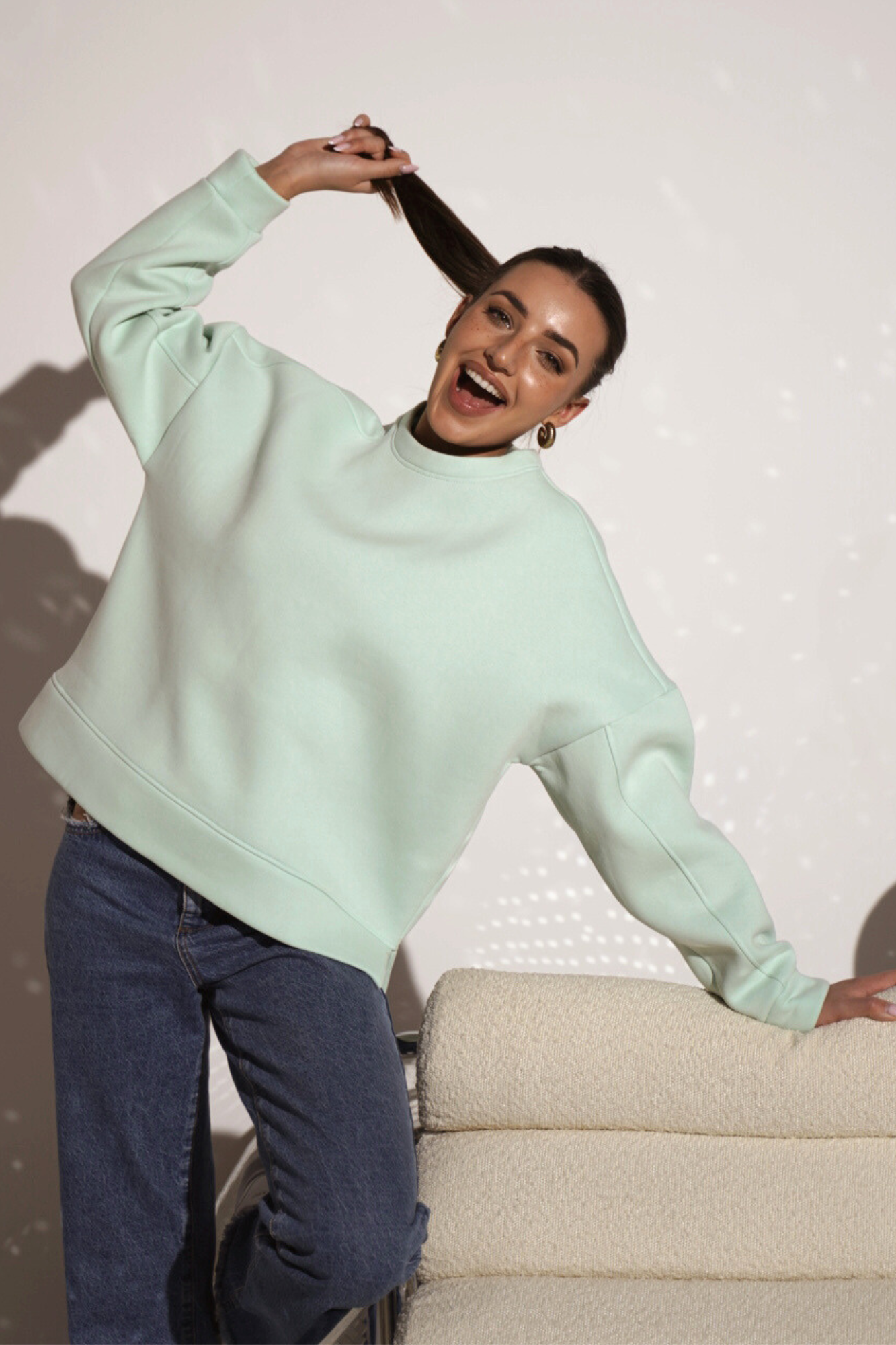 BLUZA LOUD QUIET MINT