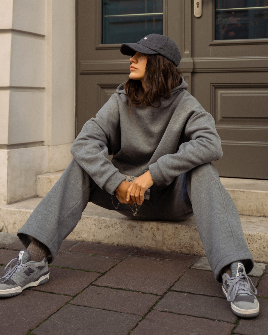 Broadway Dark Grey komplet dresowy Premium