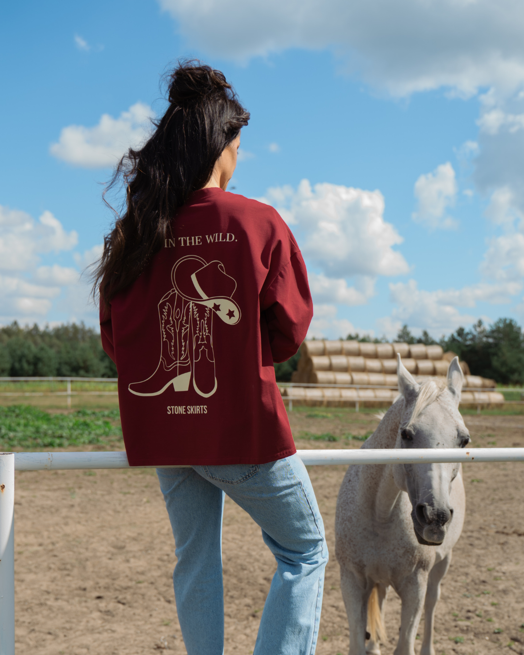 LONGSLEEVE BORDO TEXAS AP