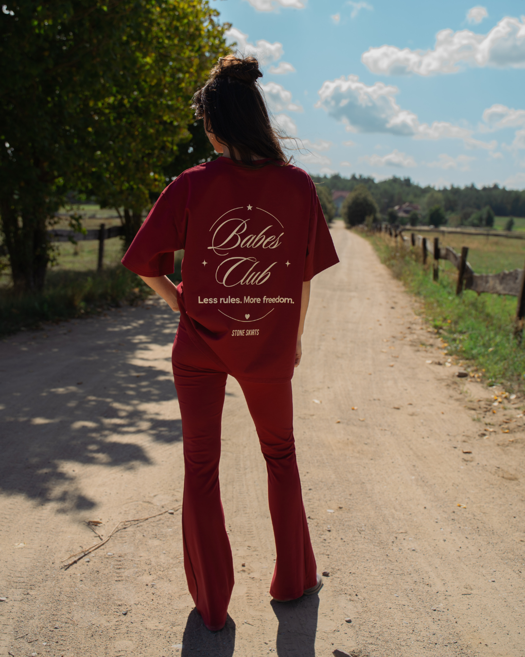 T-SHIRT BABES CLUB LONG BORDO