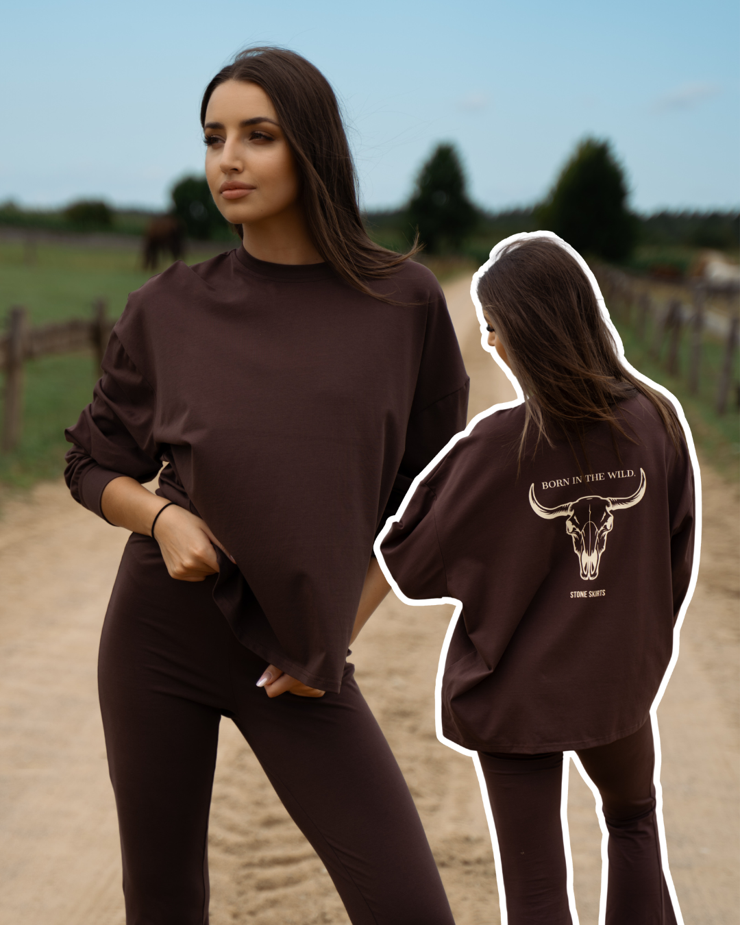 LONGSLEEVE BROWN TEXAS AP