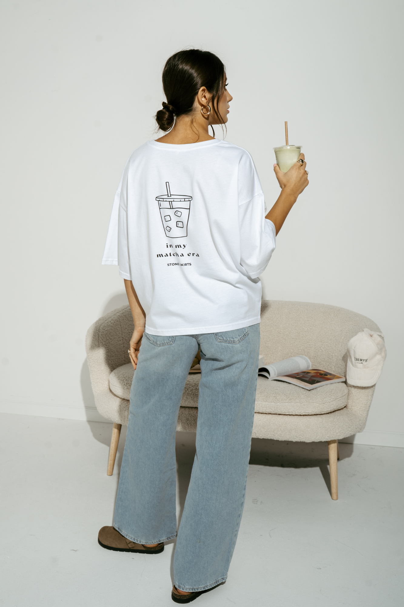 T-shirt Matcha - biała