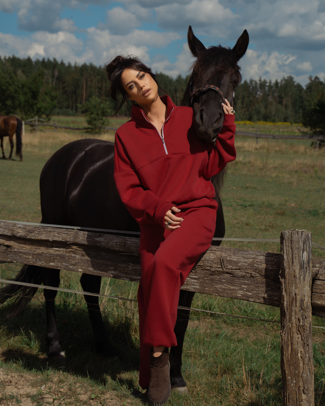 Komplet Aria Bordo Texas