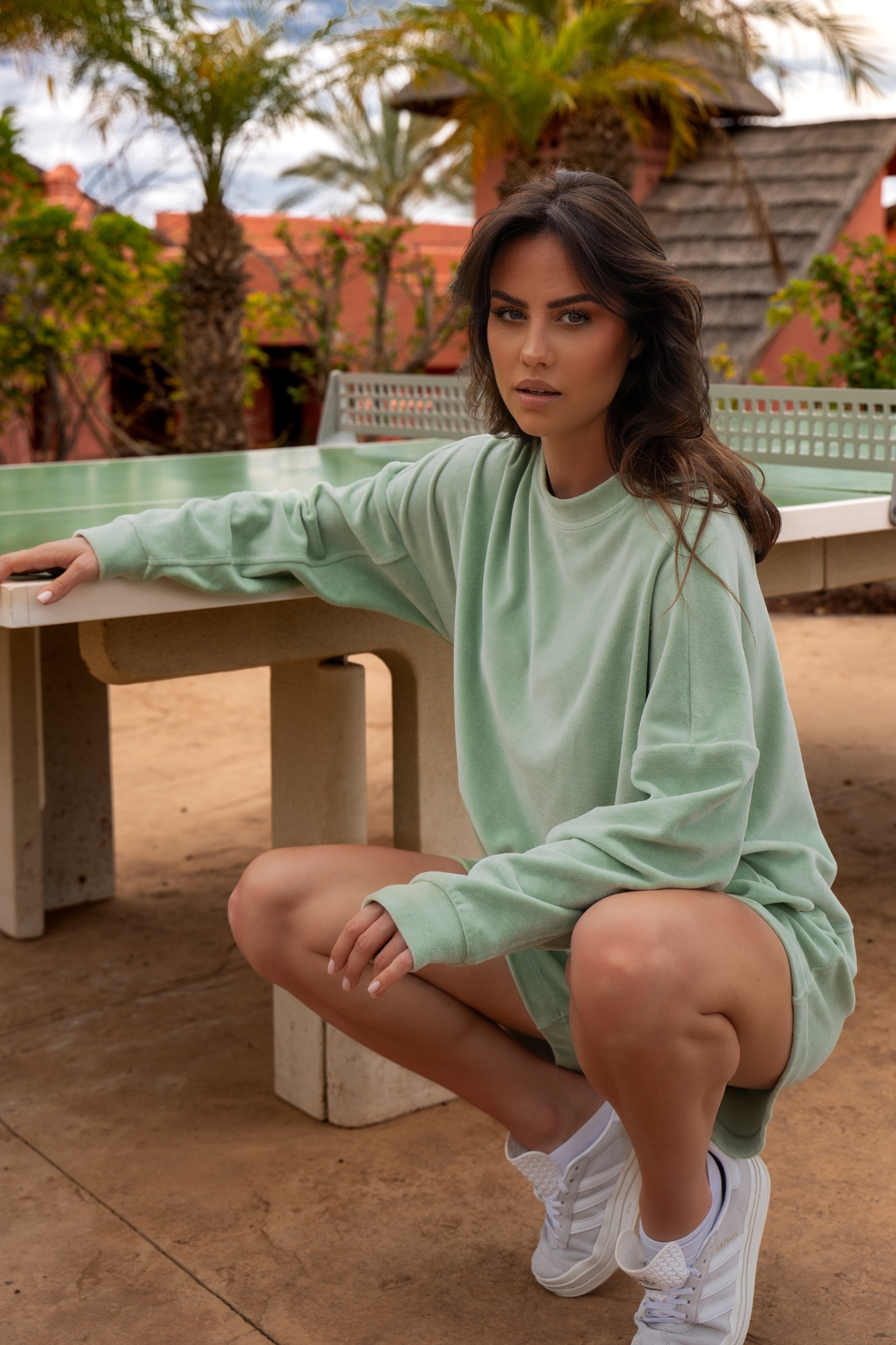 Komplet Welurowy Madeline Mint