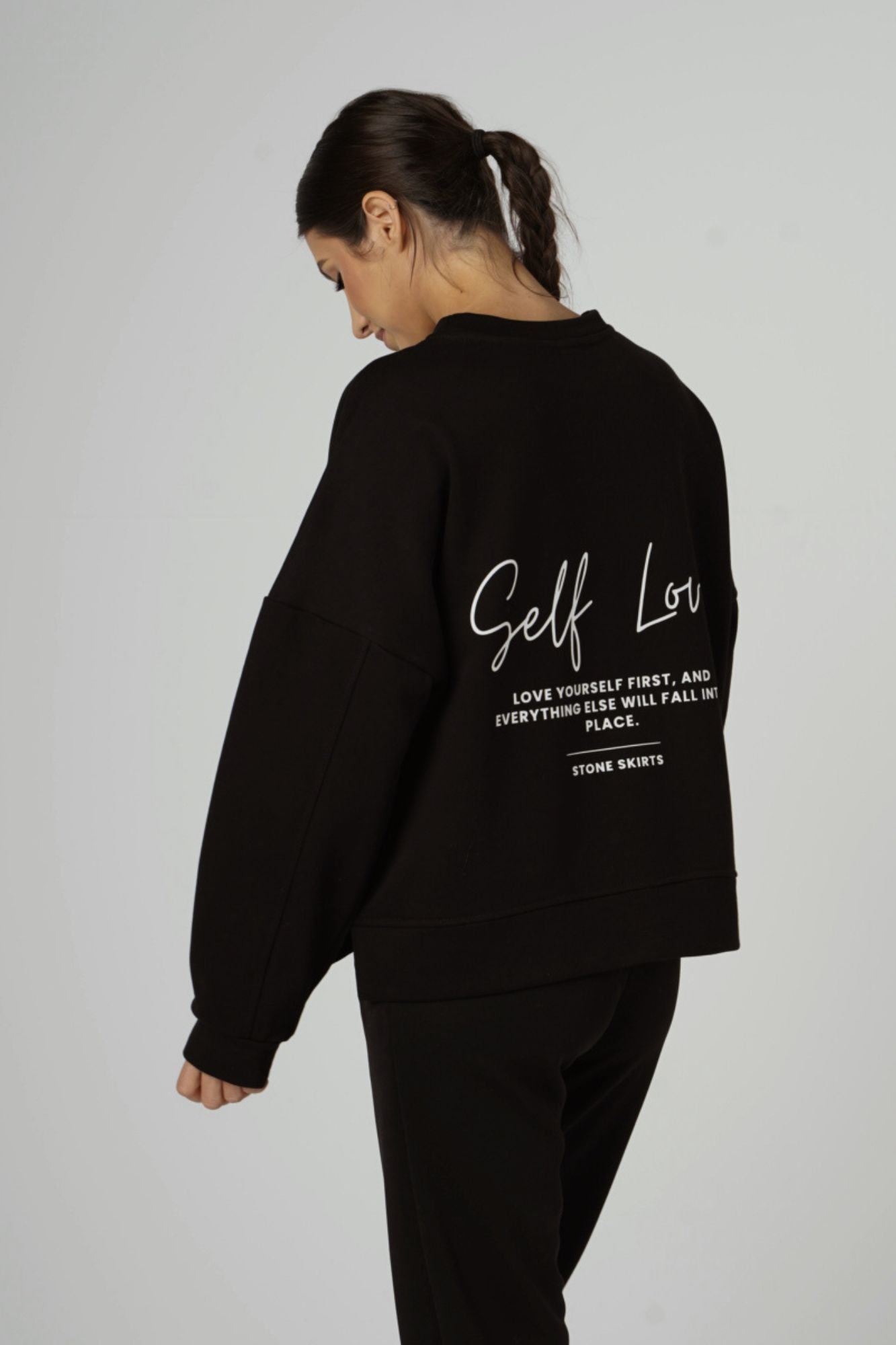 Cornelia Czarny - komplet dresowy diagonal