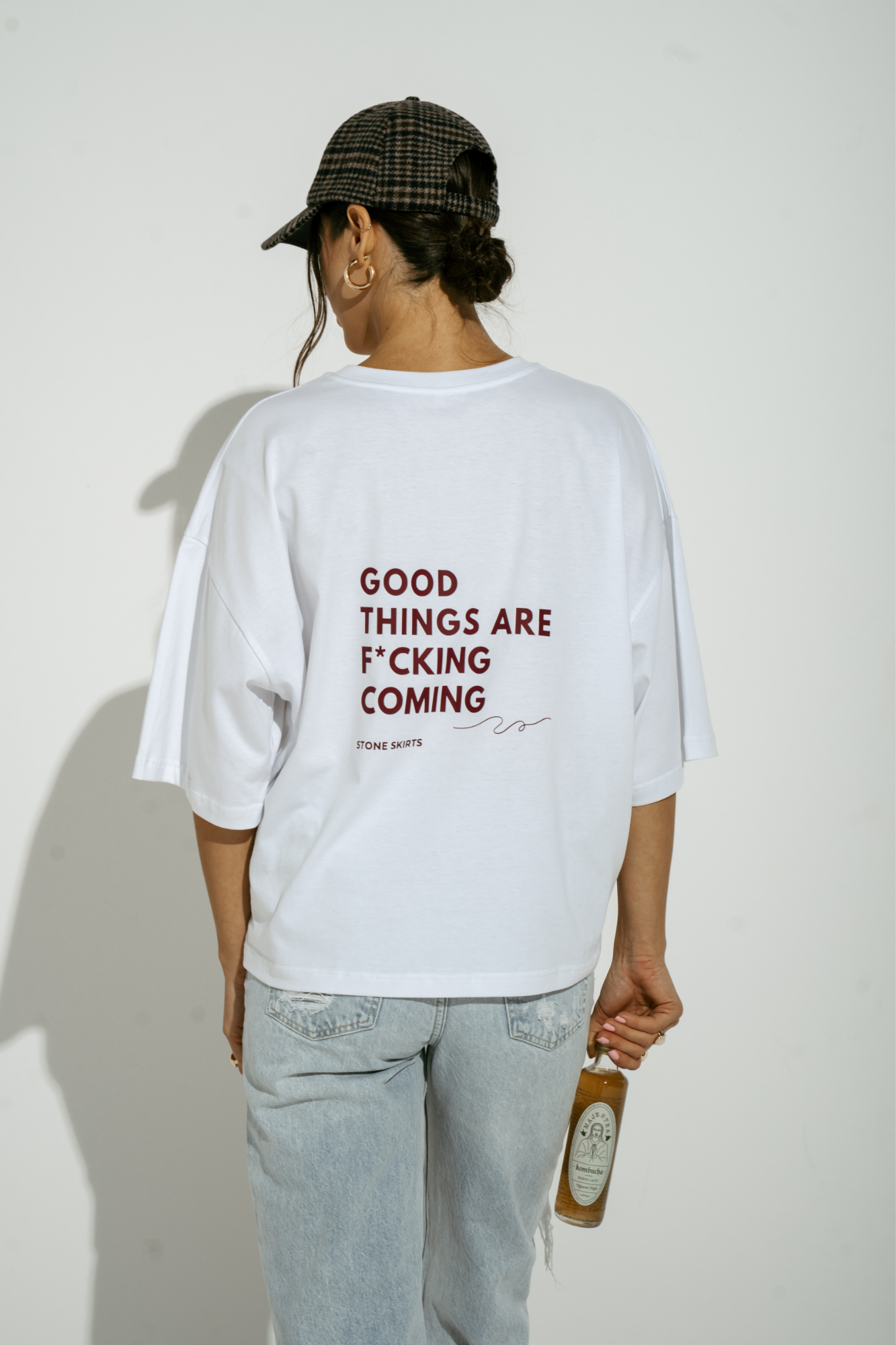 T-shirt Good Things - biała