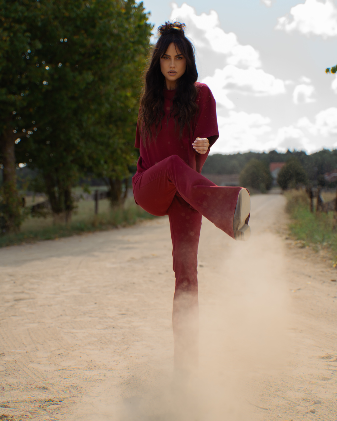 LEGGINSY FLARE BORDO