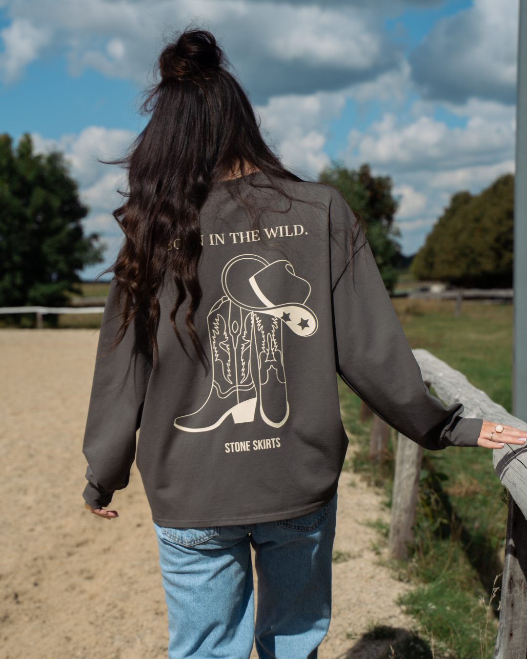 LONGSLEEVE KHAKI GREY TEXAS AP