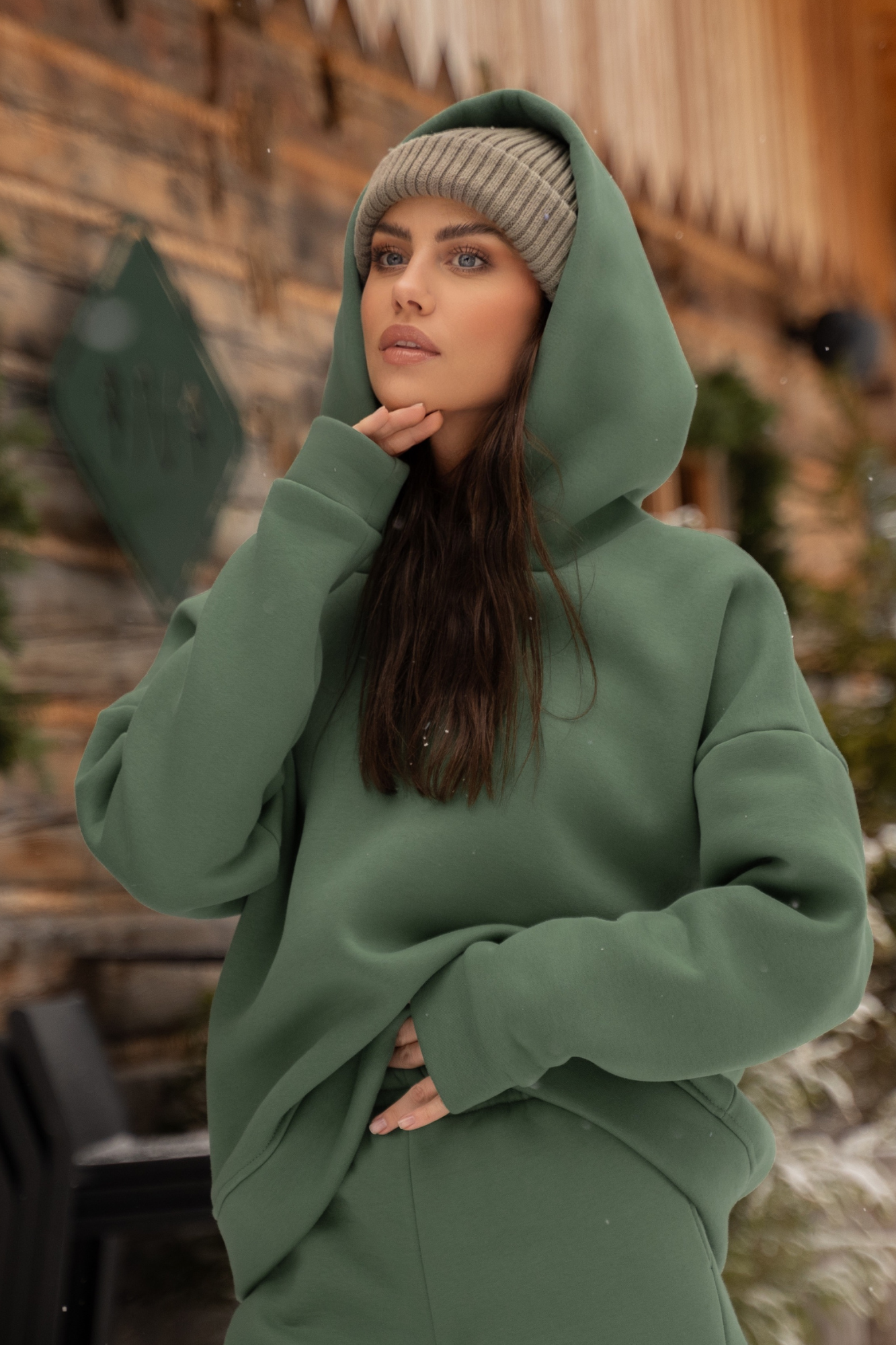 Bluza dresowa Lisa Retro Green