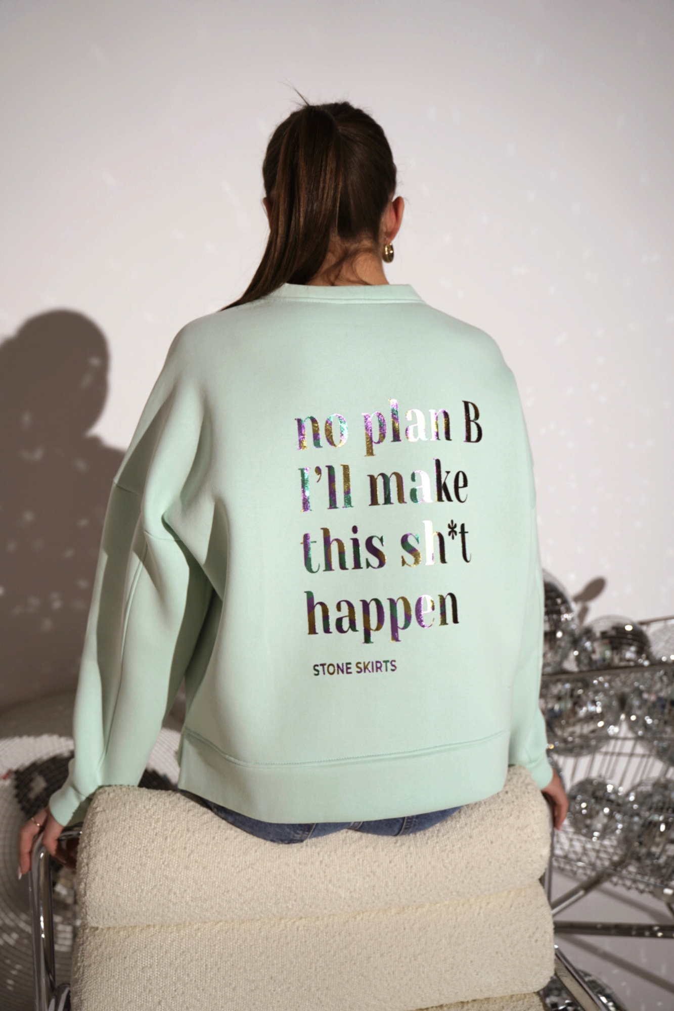 BLUZA LOUD QUIET MINT