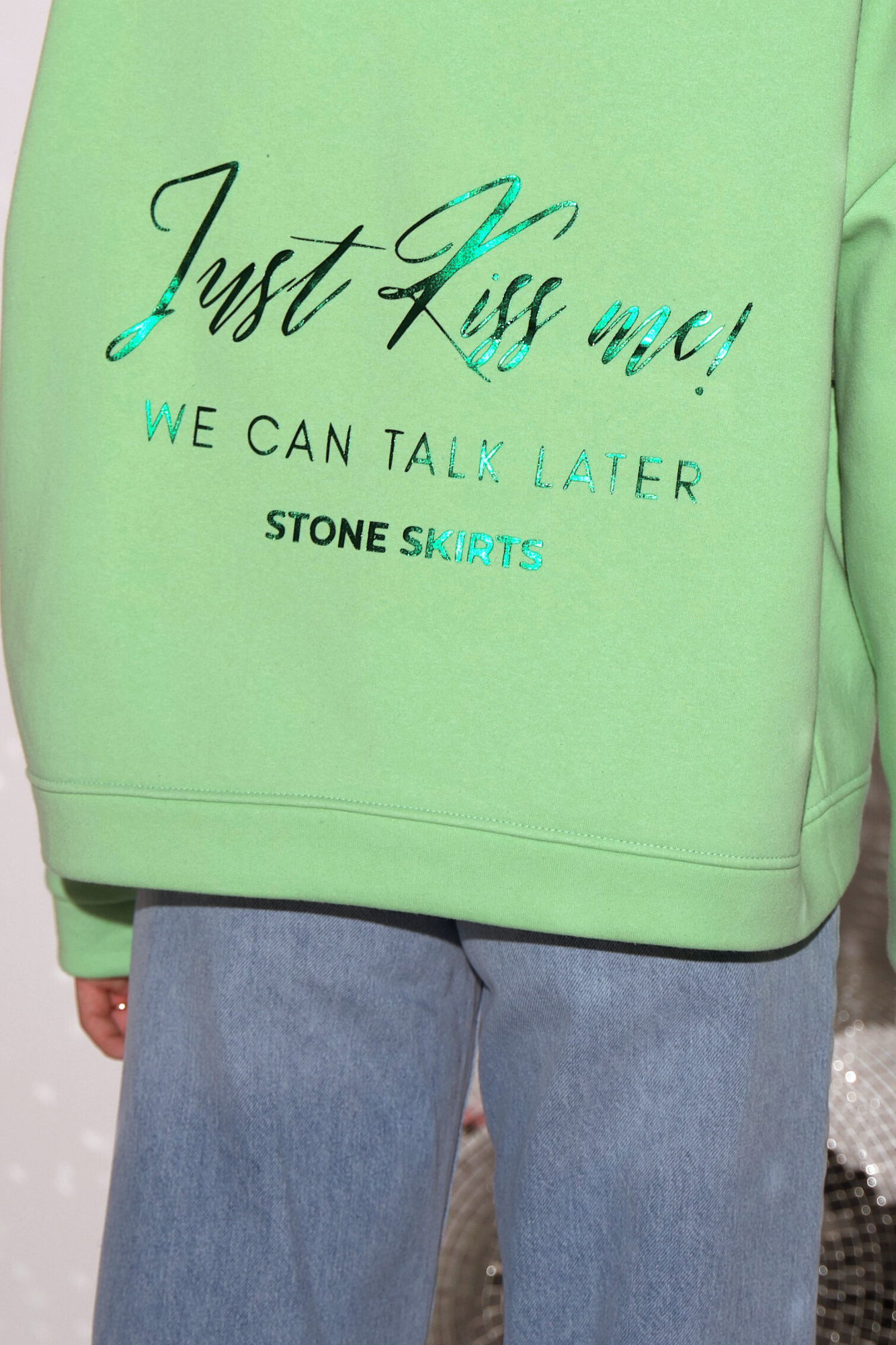 Bluza Loud Quiet Zielona Pastel