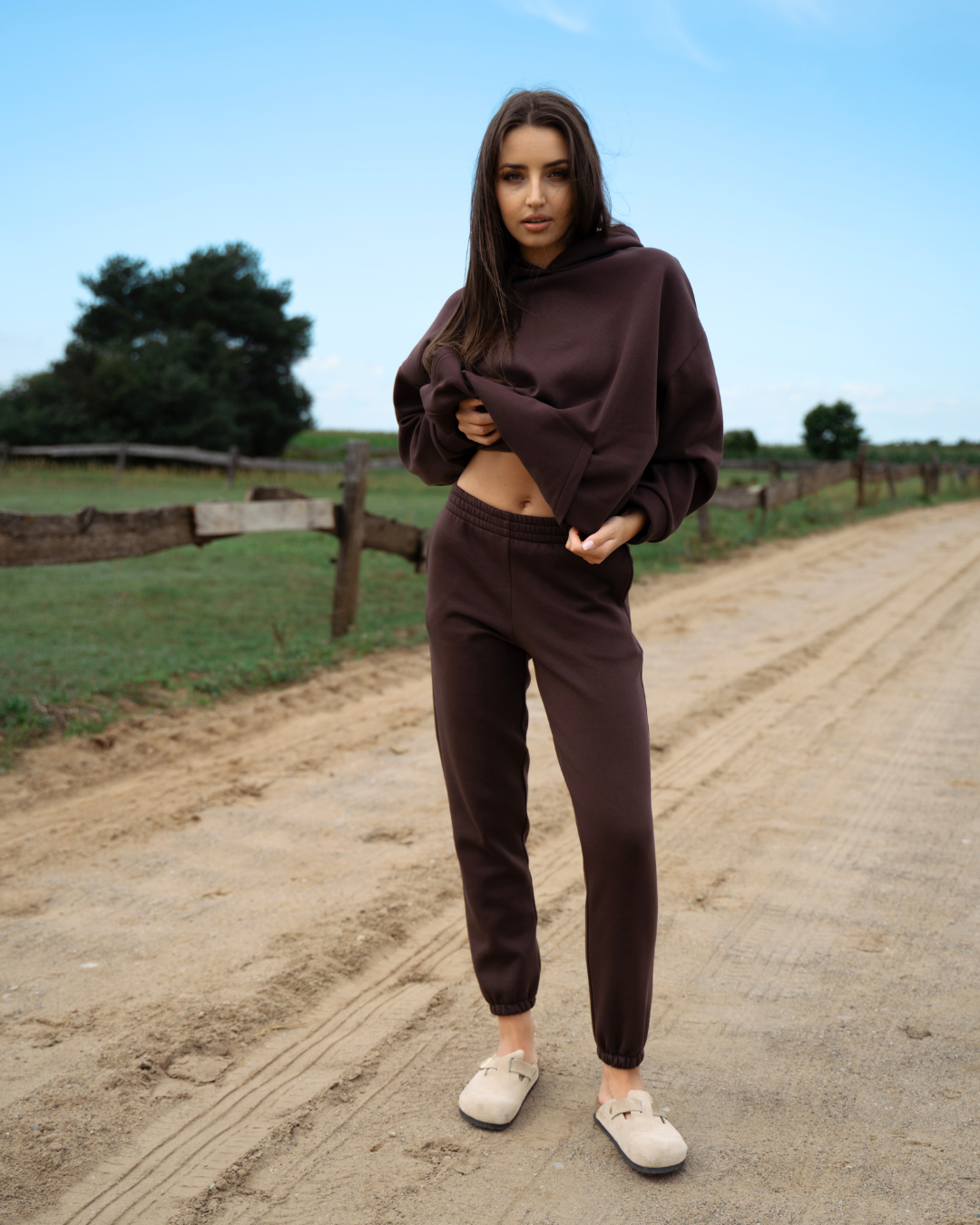 SPODNIE DRESOWE TEXAS BROWN