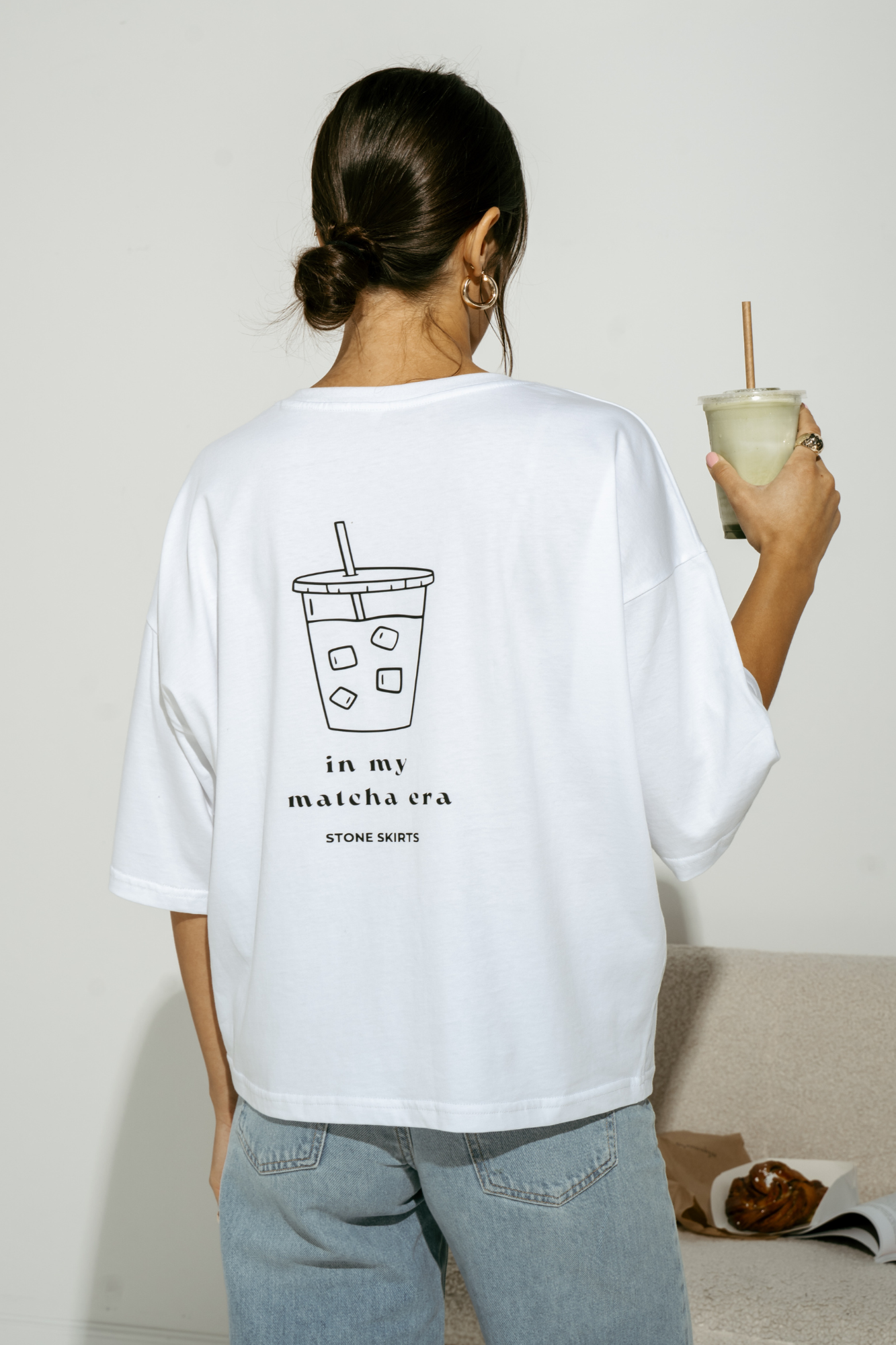 T-shirt Matcha - biała