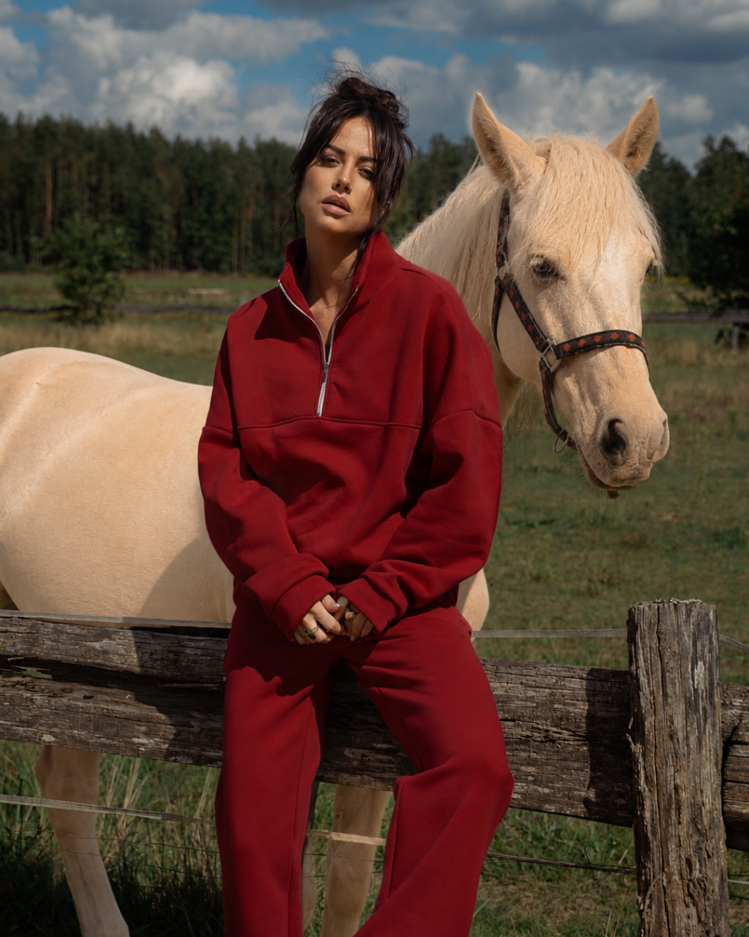 Komplet Aria Bordo Texas