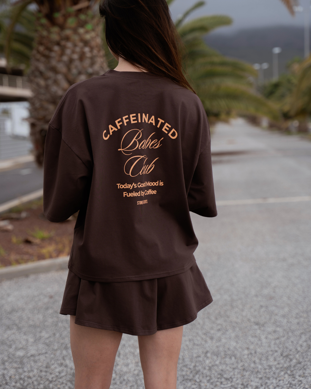 T-Shirt Babes Club Brown