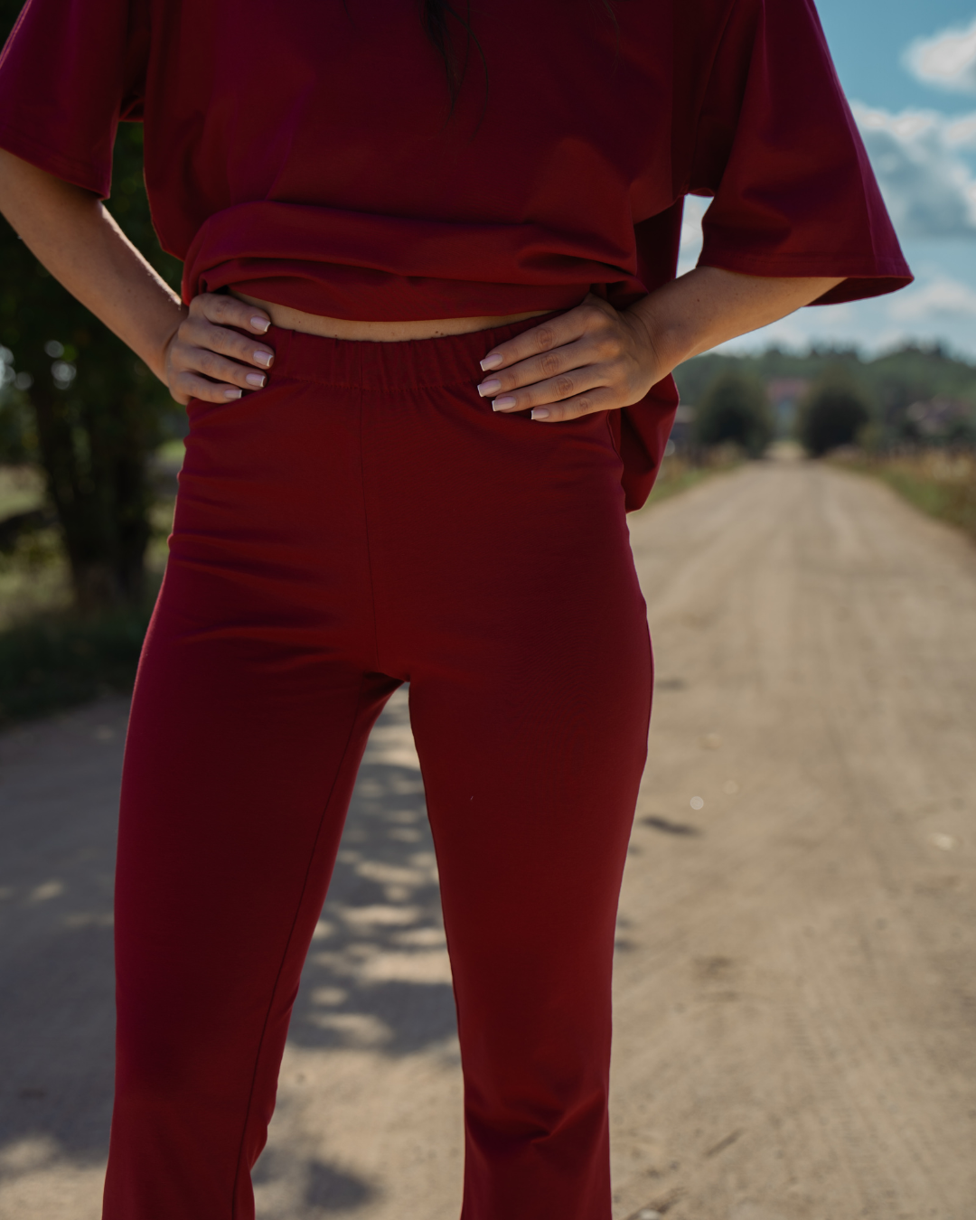LEGGINSY FLARE BORDO
