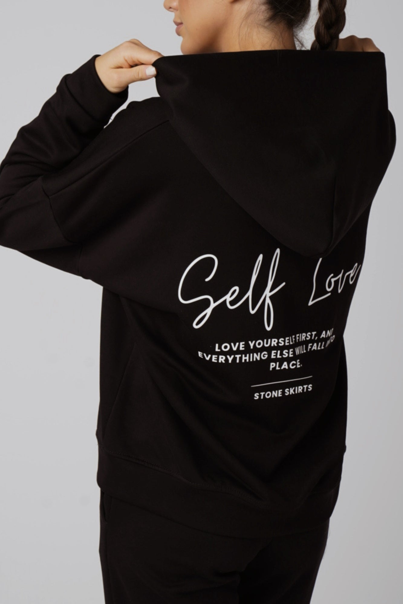 Lisa Czarny - komplet dresowy diagonal