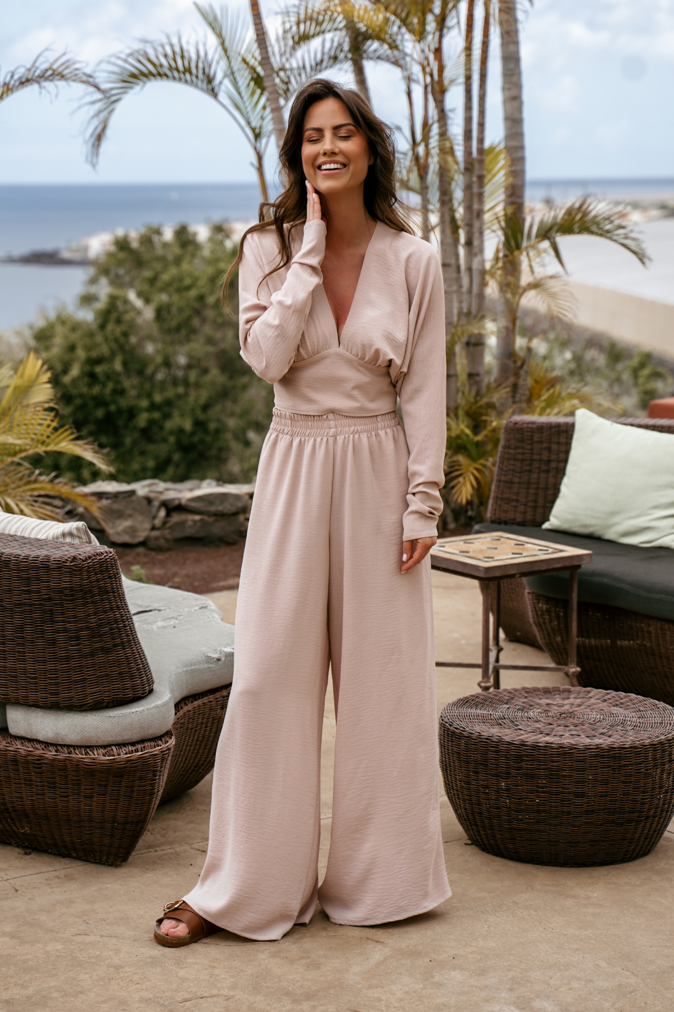 Komplet Rossalin Beż