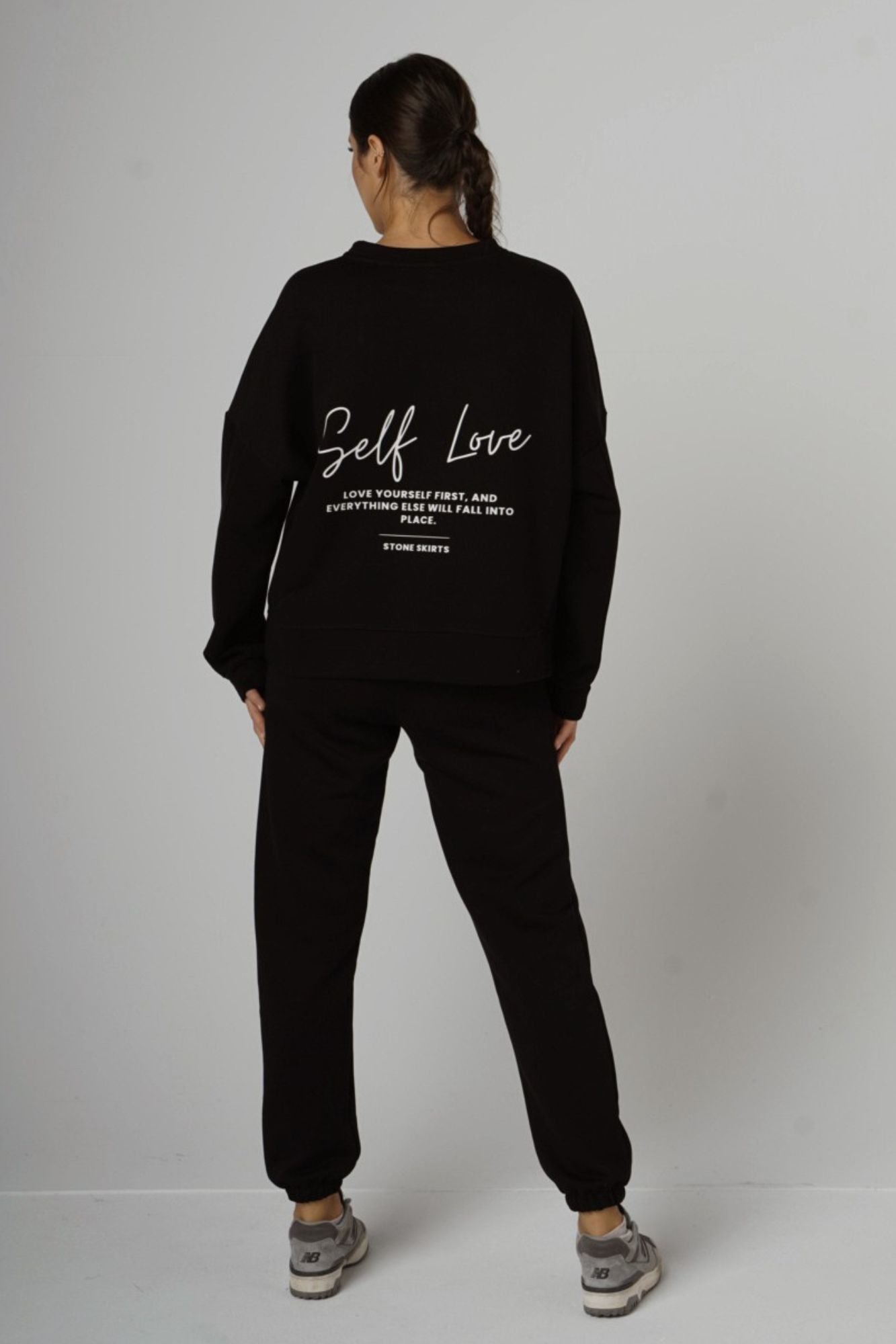 Cornelia Czarny - komplet dresowy diagonal