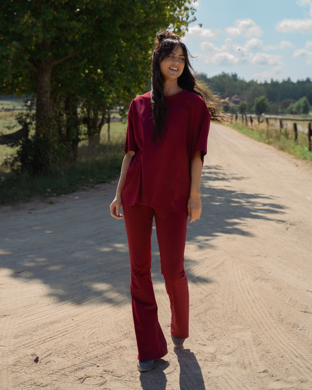 LEGGINSY FLARE BORDO