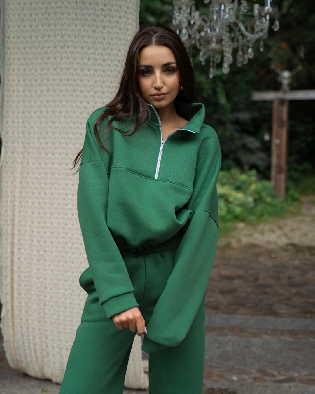 BLUZA ANNA RETRO GREEN OFFLINE