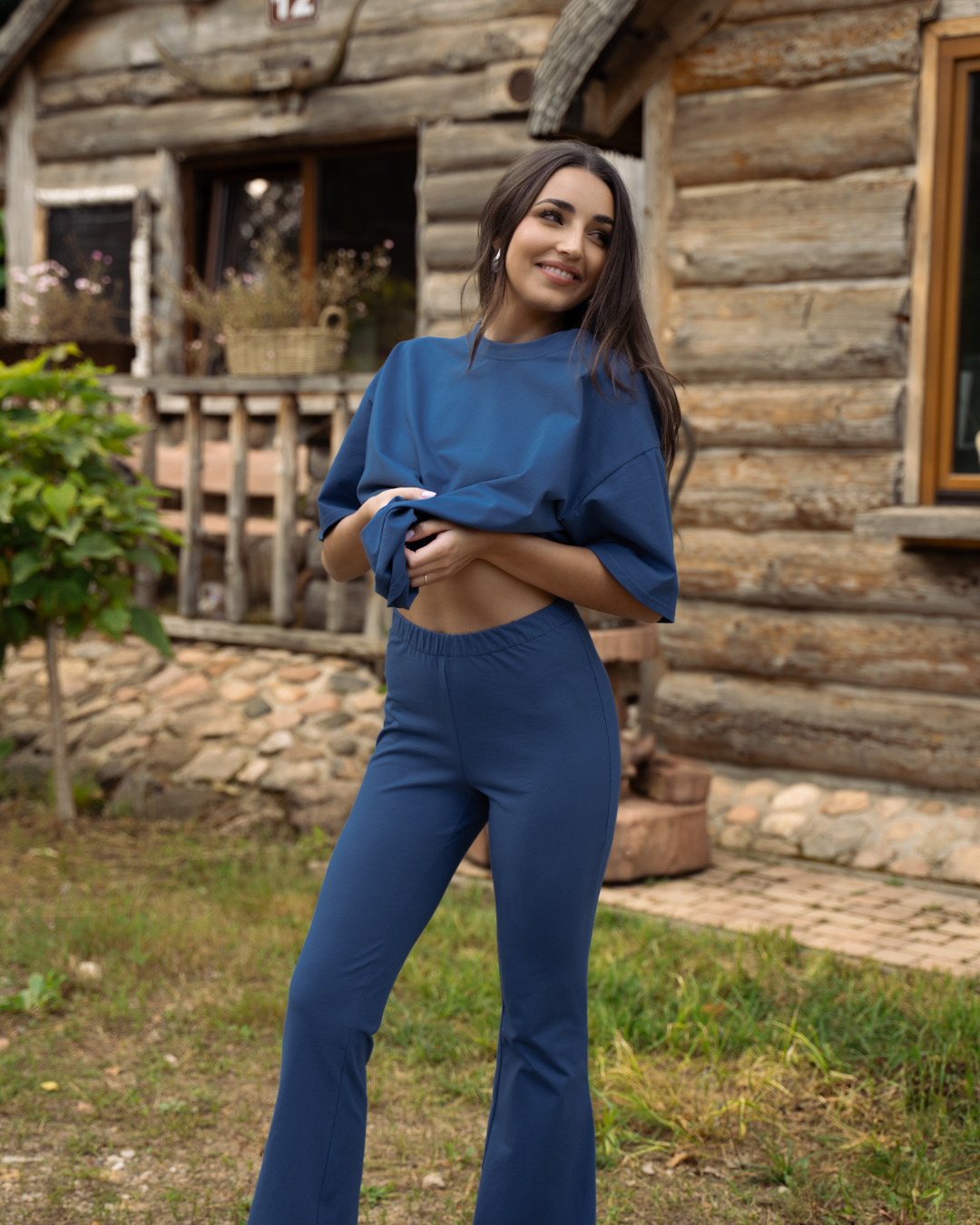 LEGGINSY FLARE INDIGO