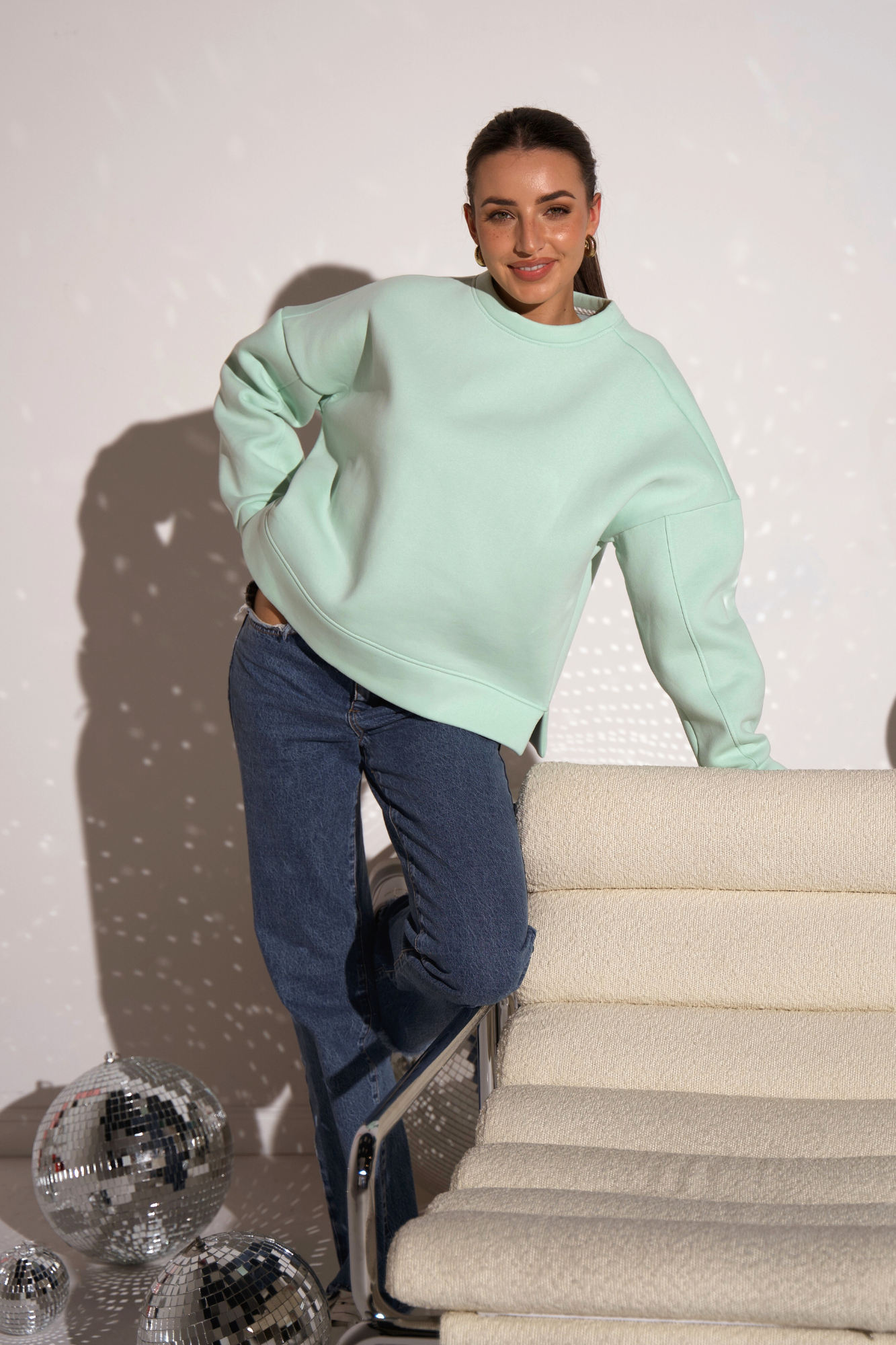 BLUZA LOUD QUIET MINT