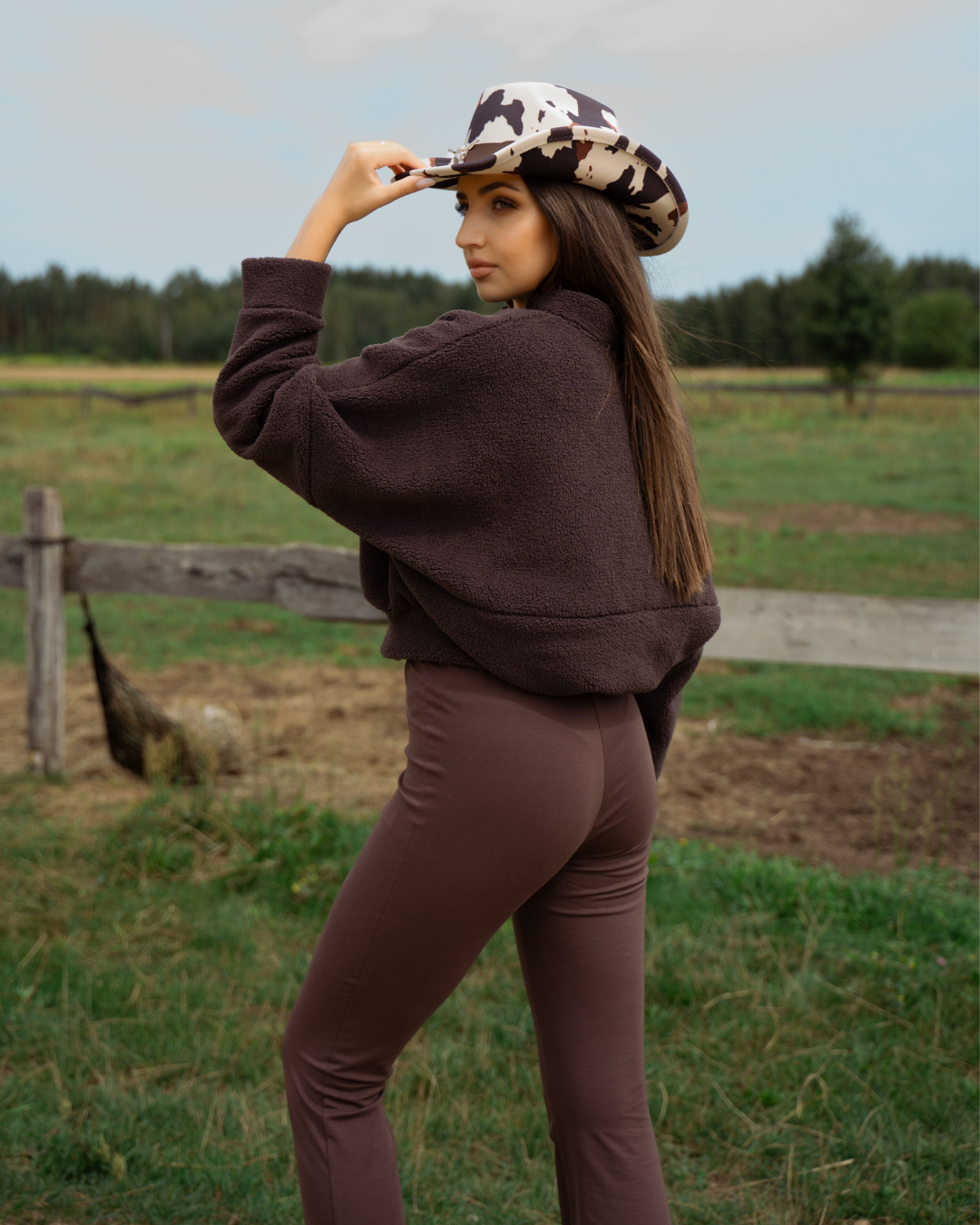 LEGGINSY FLARE BROWN