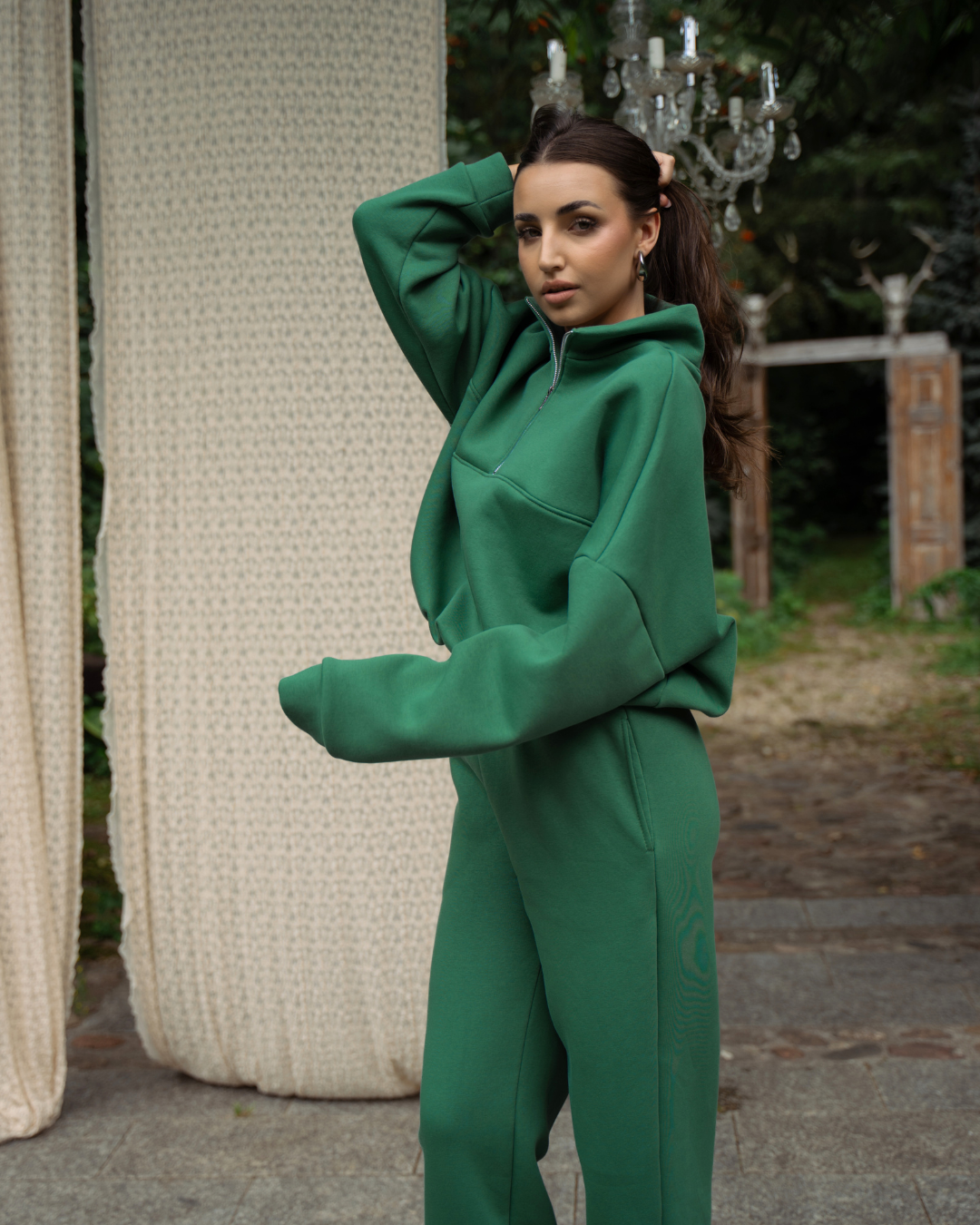 SPODNIE DRESOWE OFFLINE RETRO GREEN