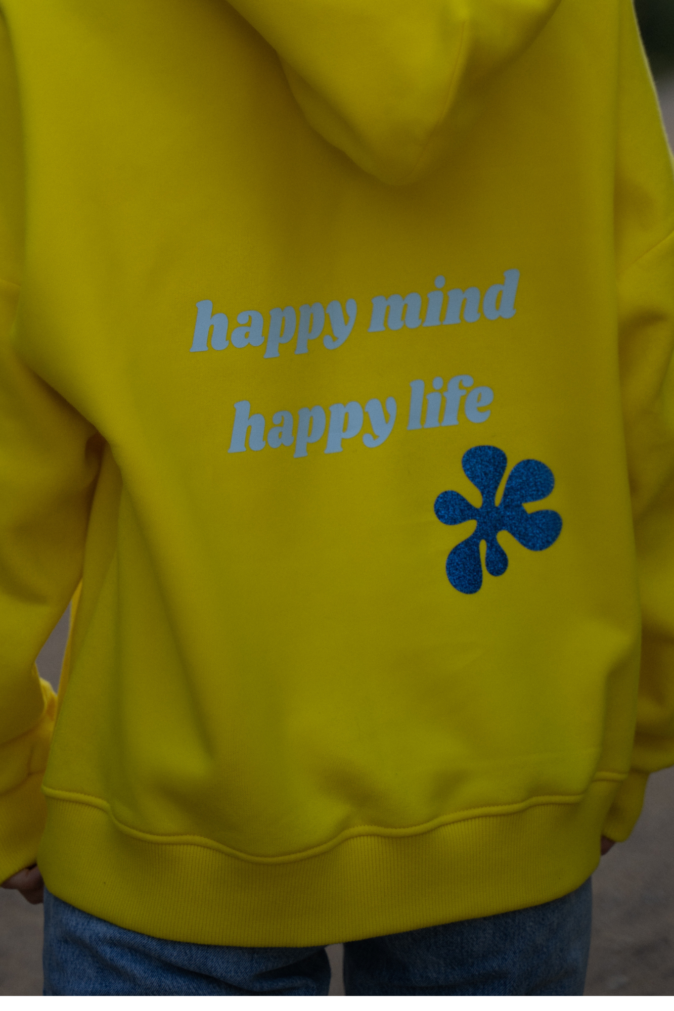 Lisa HAPPY Yellow - bluza dresowa miś