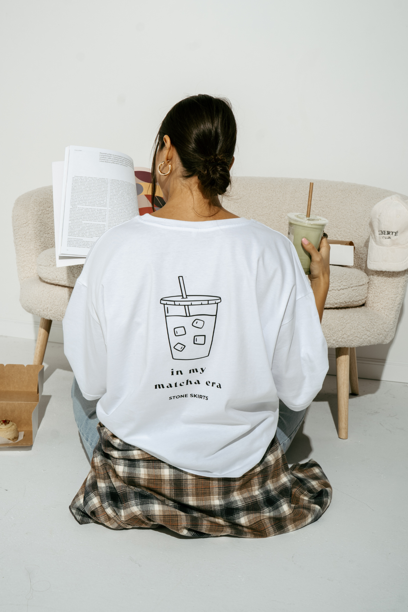 T-shirt Matcha - biała