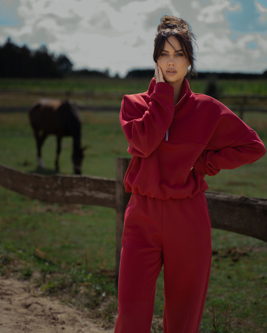 Komplet Aria Bordo Texas