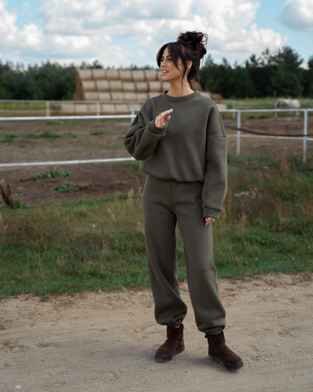 Komplet Anna Khaki Texas