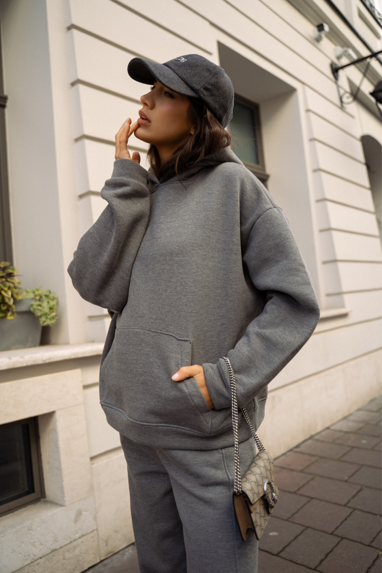 Broadway Dark Grey komplet dresowy Premium