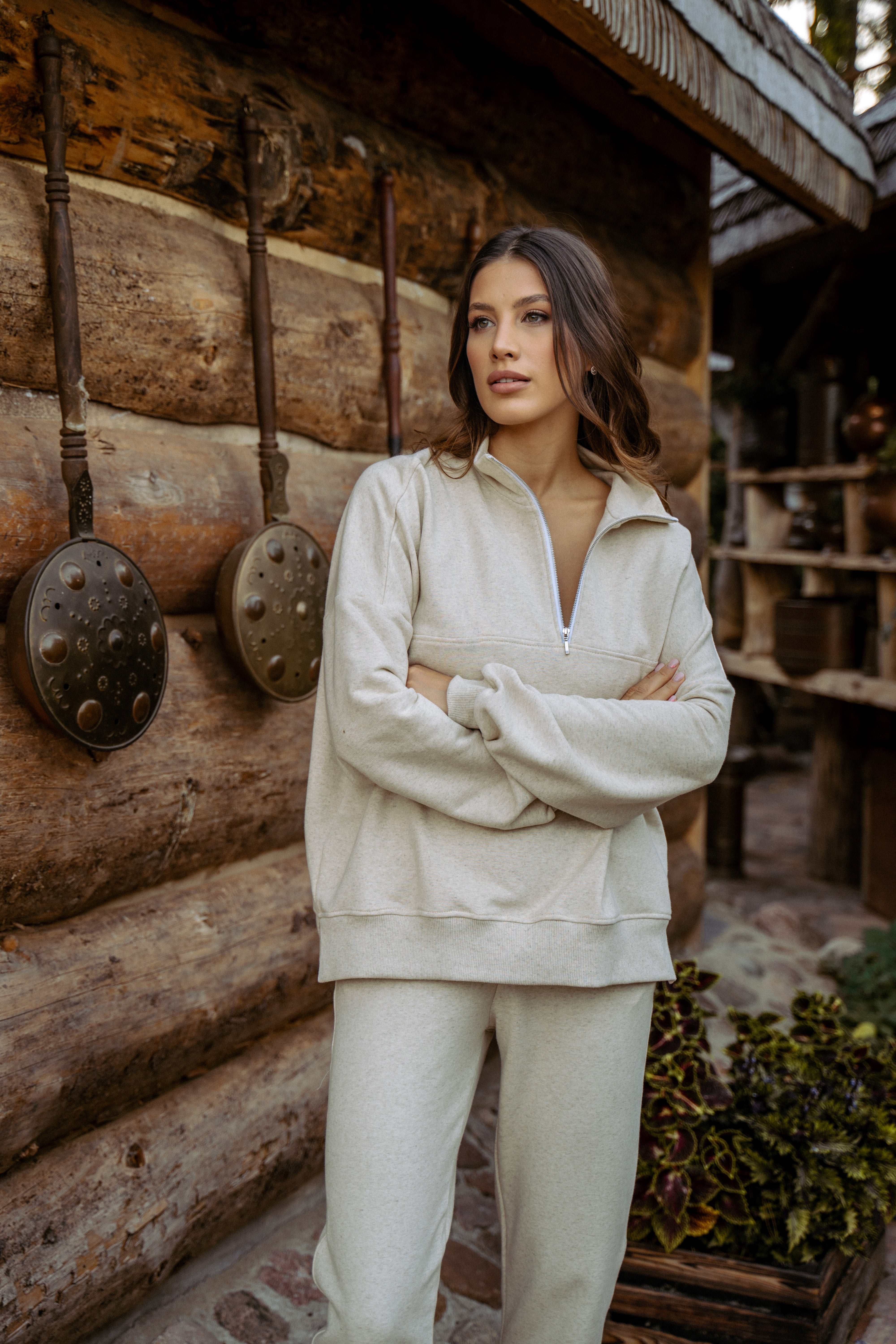Amina Len - komplet dresowy (pętelka)