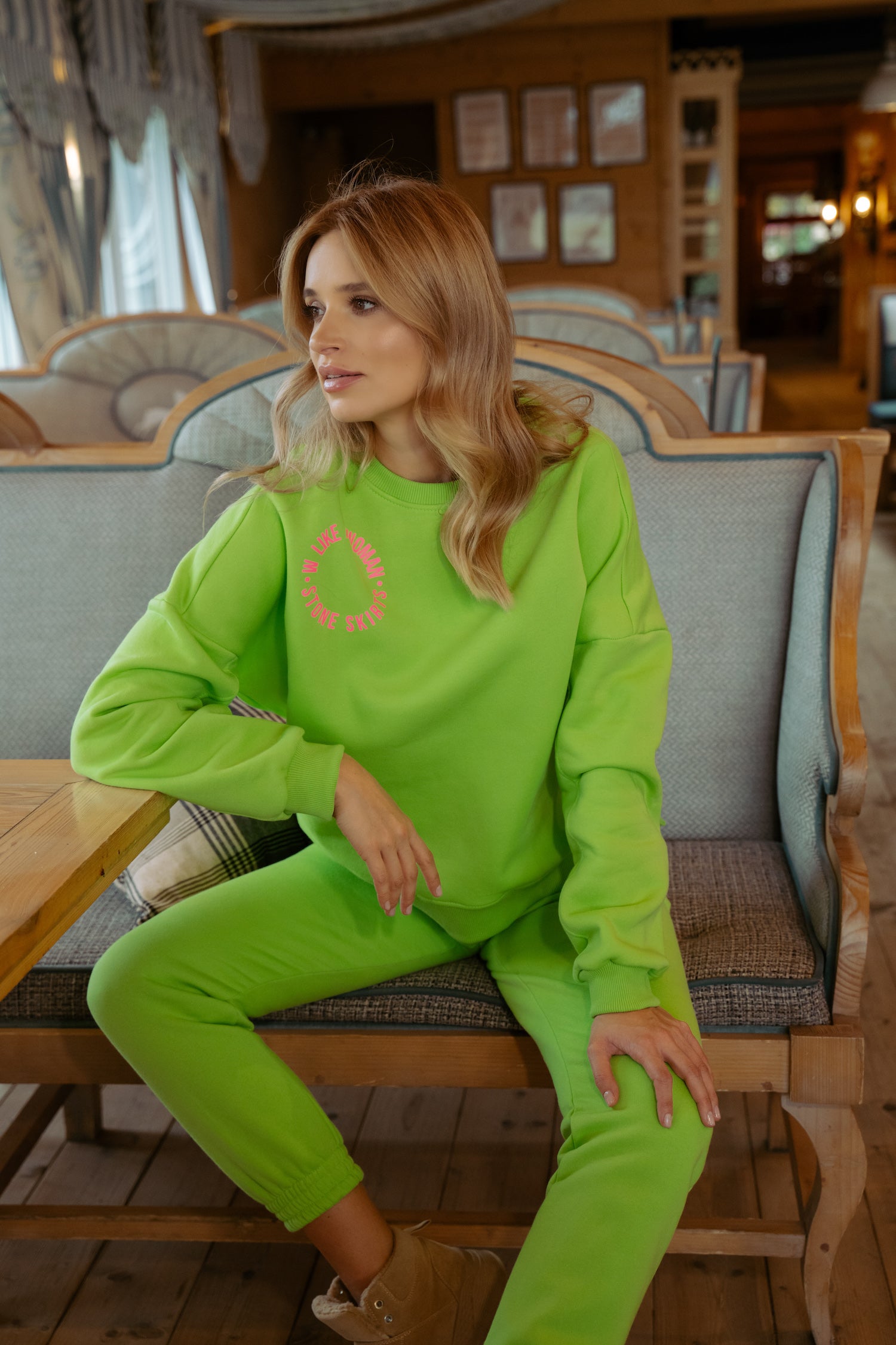 Komplet dresowy Cornelia Limonka
