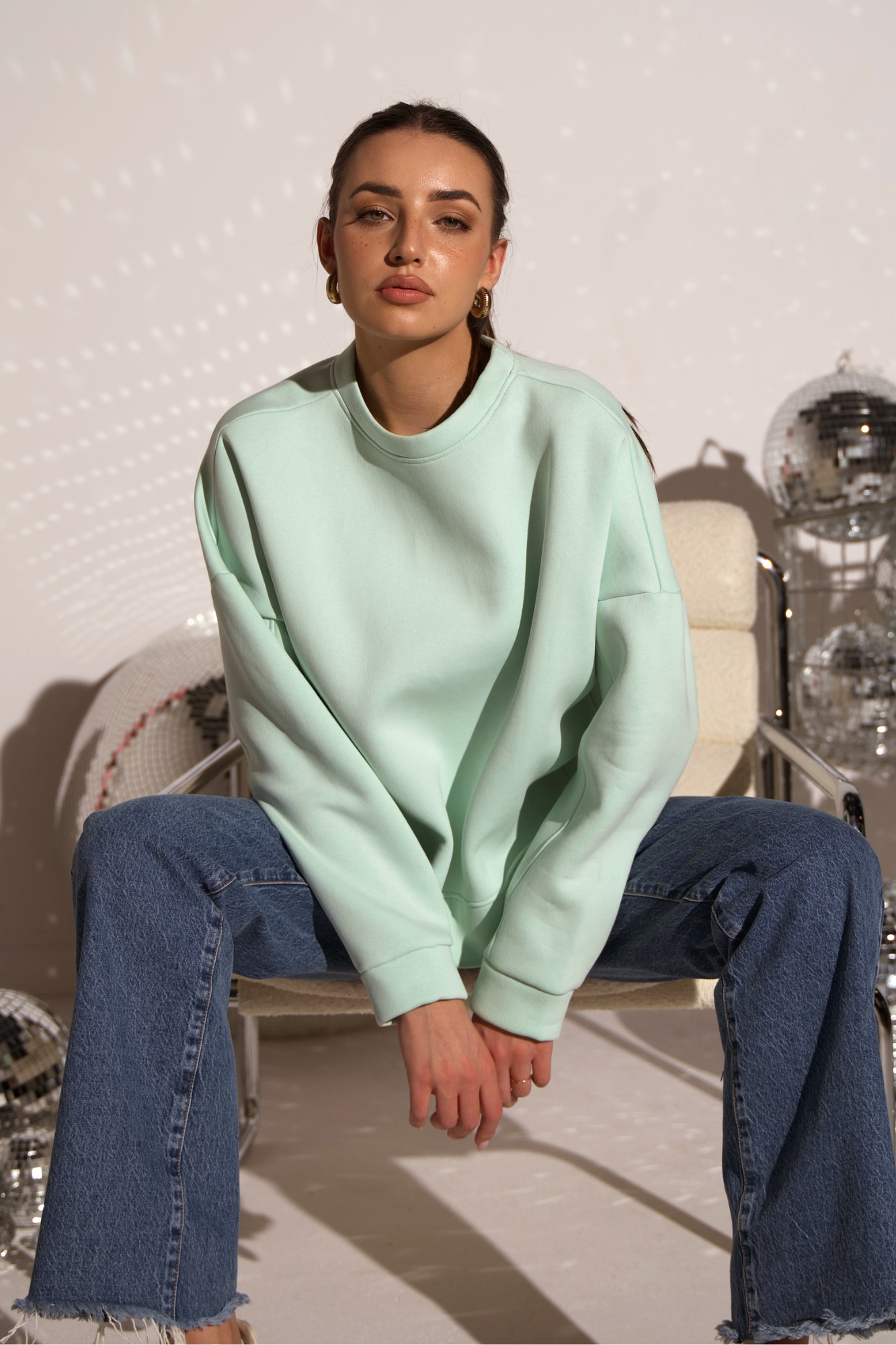 BLUZA LOUD QUIET MINT