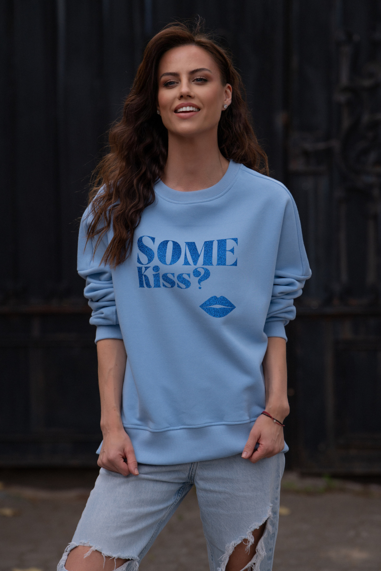 Cornelia KISS Blue - bluza dresowa