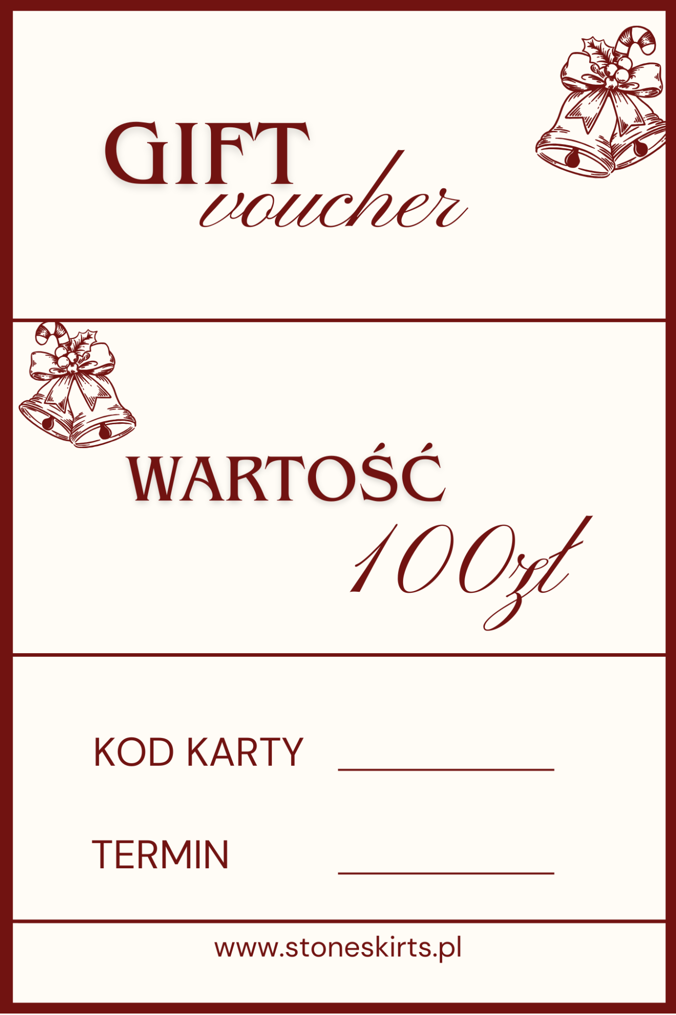 KARTA PODARUNKOWA 100 ZŁ