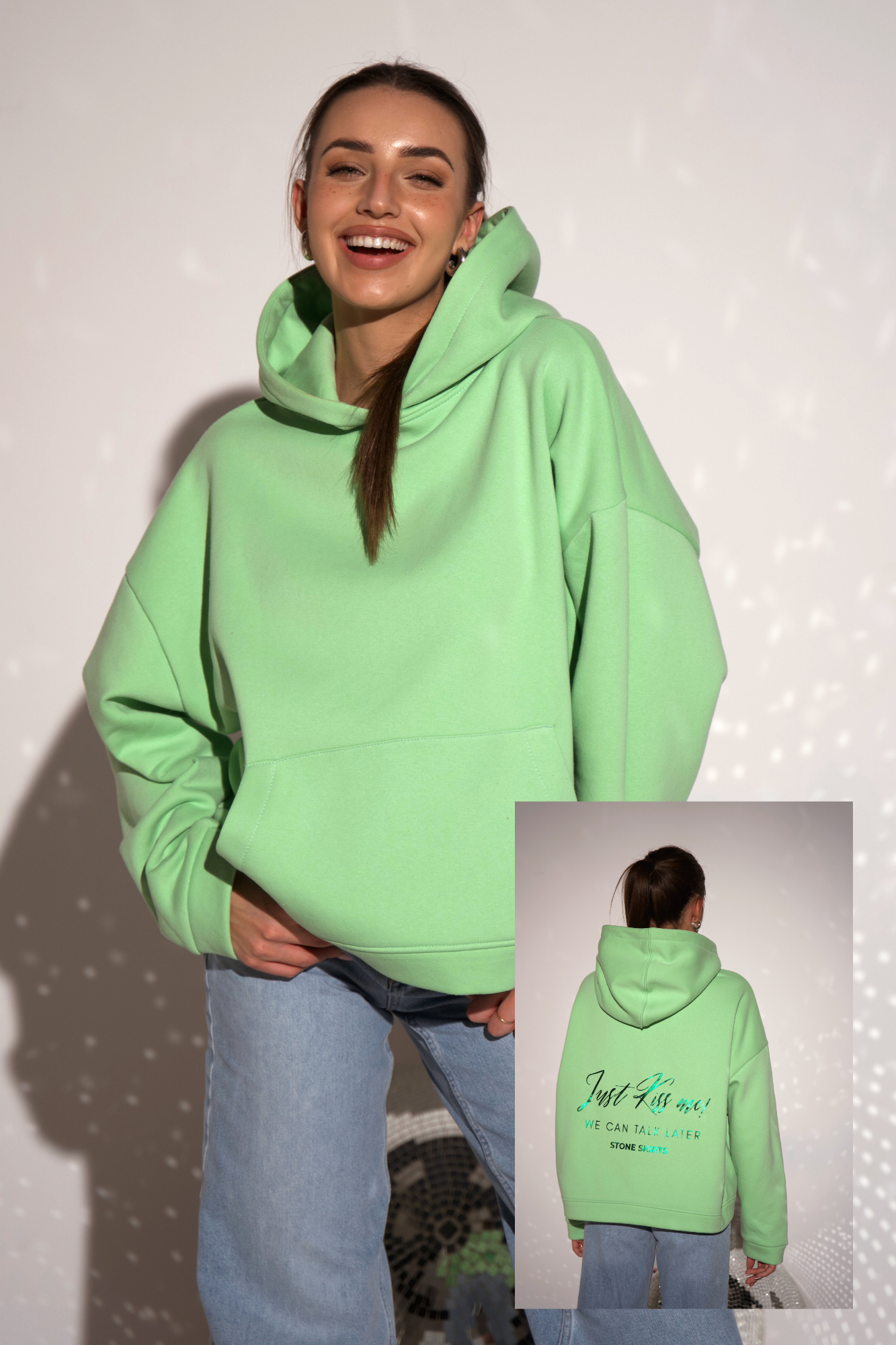 Bluza Loud Quiet Zielona Pastel