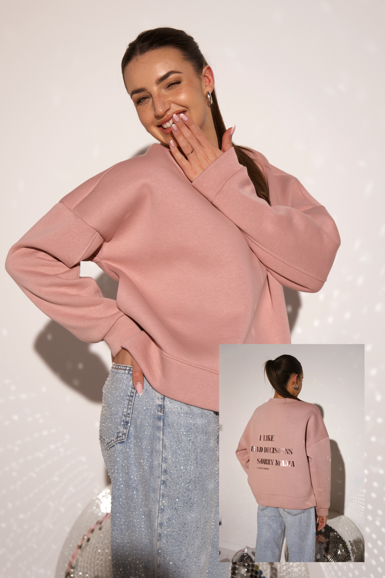 BLUZA LOUD QUIET BLUSH