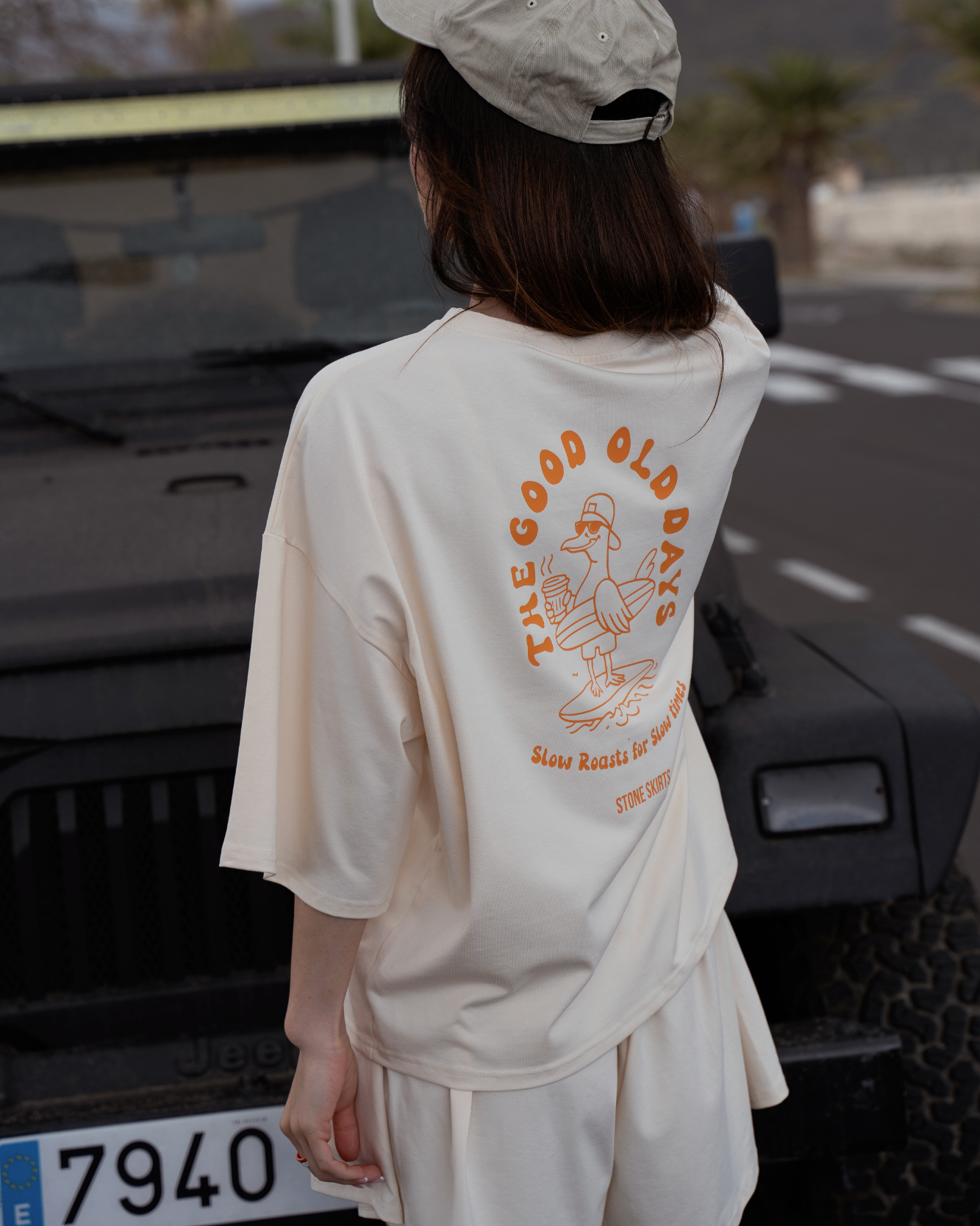 T-Shirt The Good Old Days Coconut