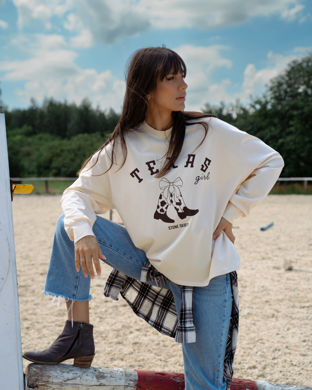 Long Sleeve Creamy TEXAS AP