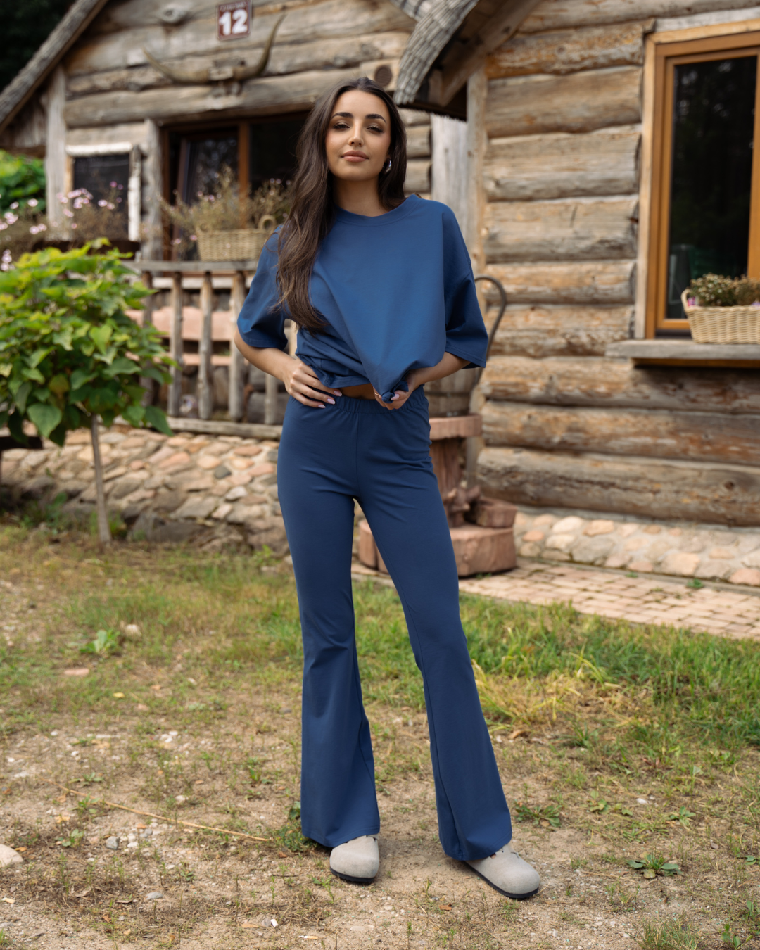LEGGINSY FLARE INDIGO
