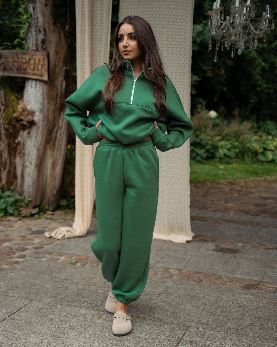 SPODNIE DRESOWE OFFLINE RETRO GREEN