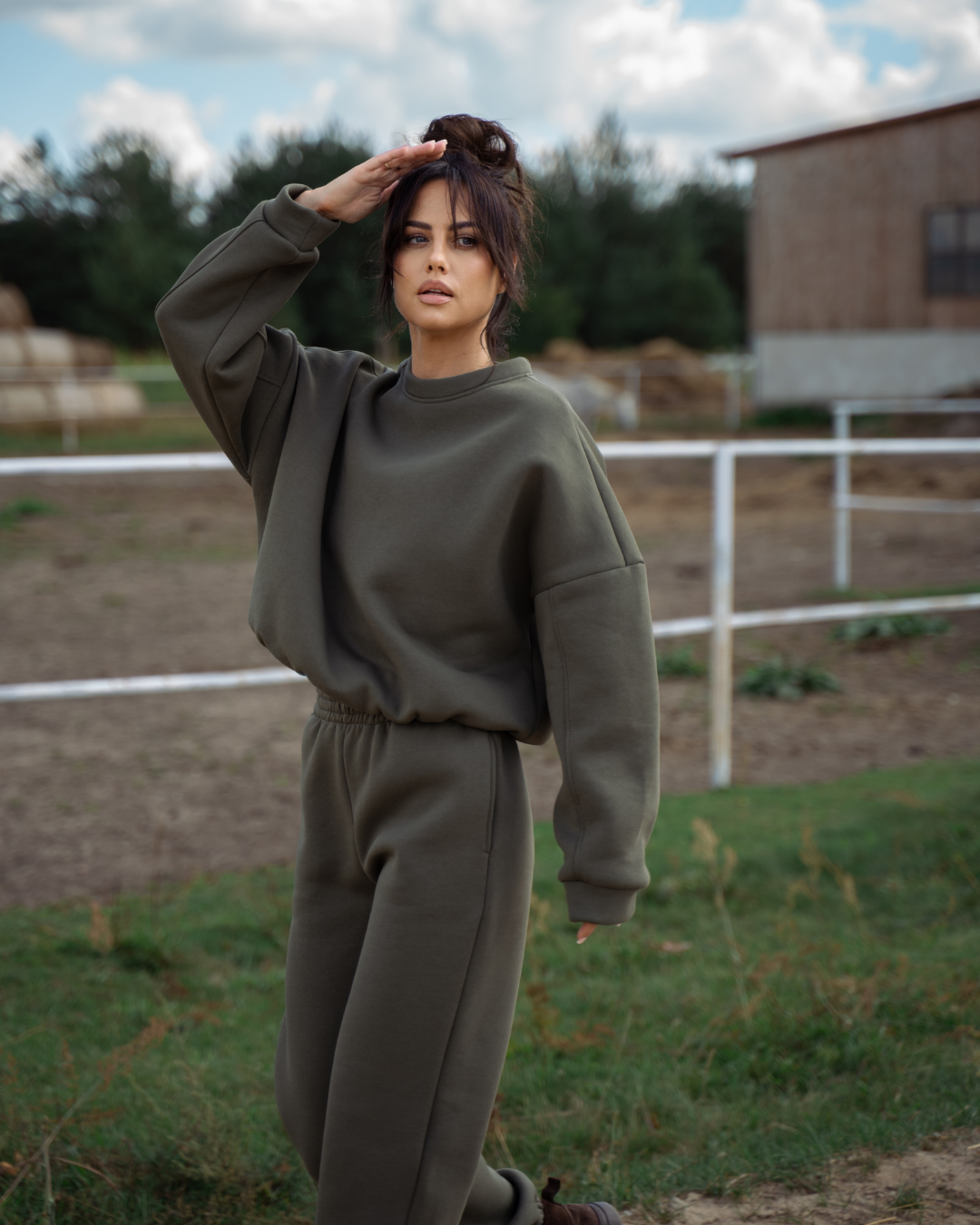 Komplet Anna Khaki Texas