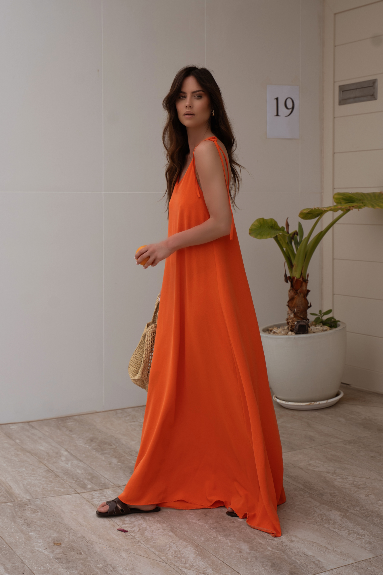 Sukienka Marina Pomarańczowa