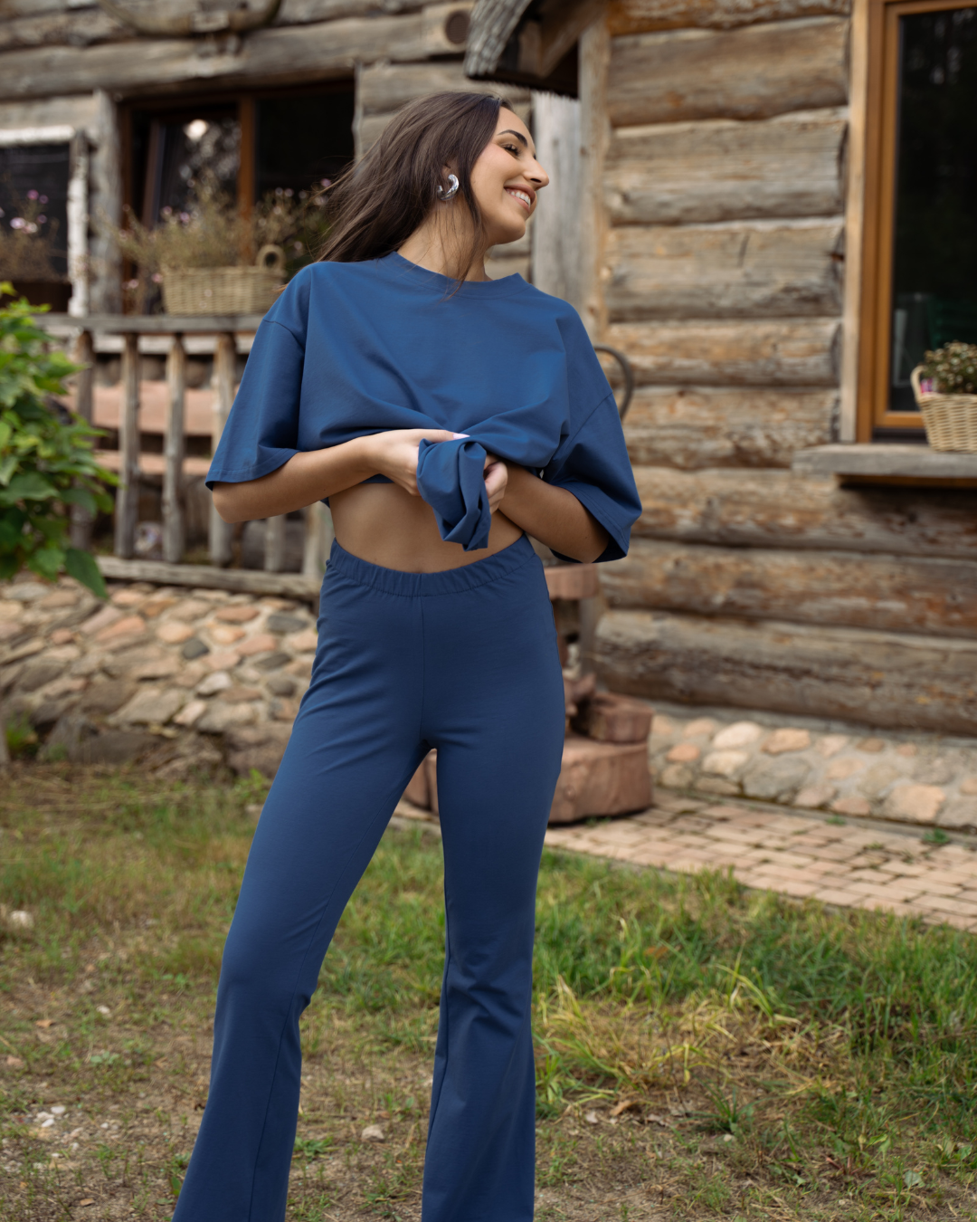 LEGGINSY FLARE INDIGO