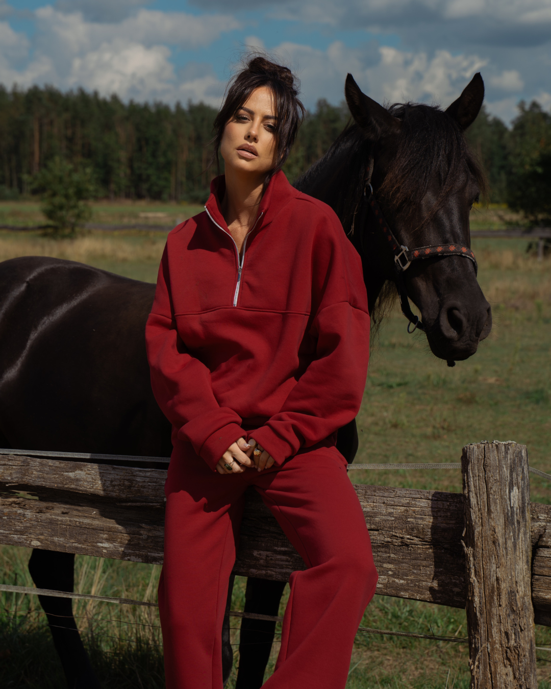 Komplet Aria Bordo Texas