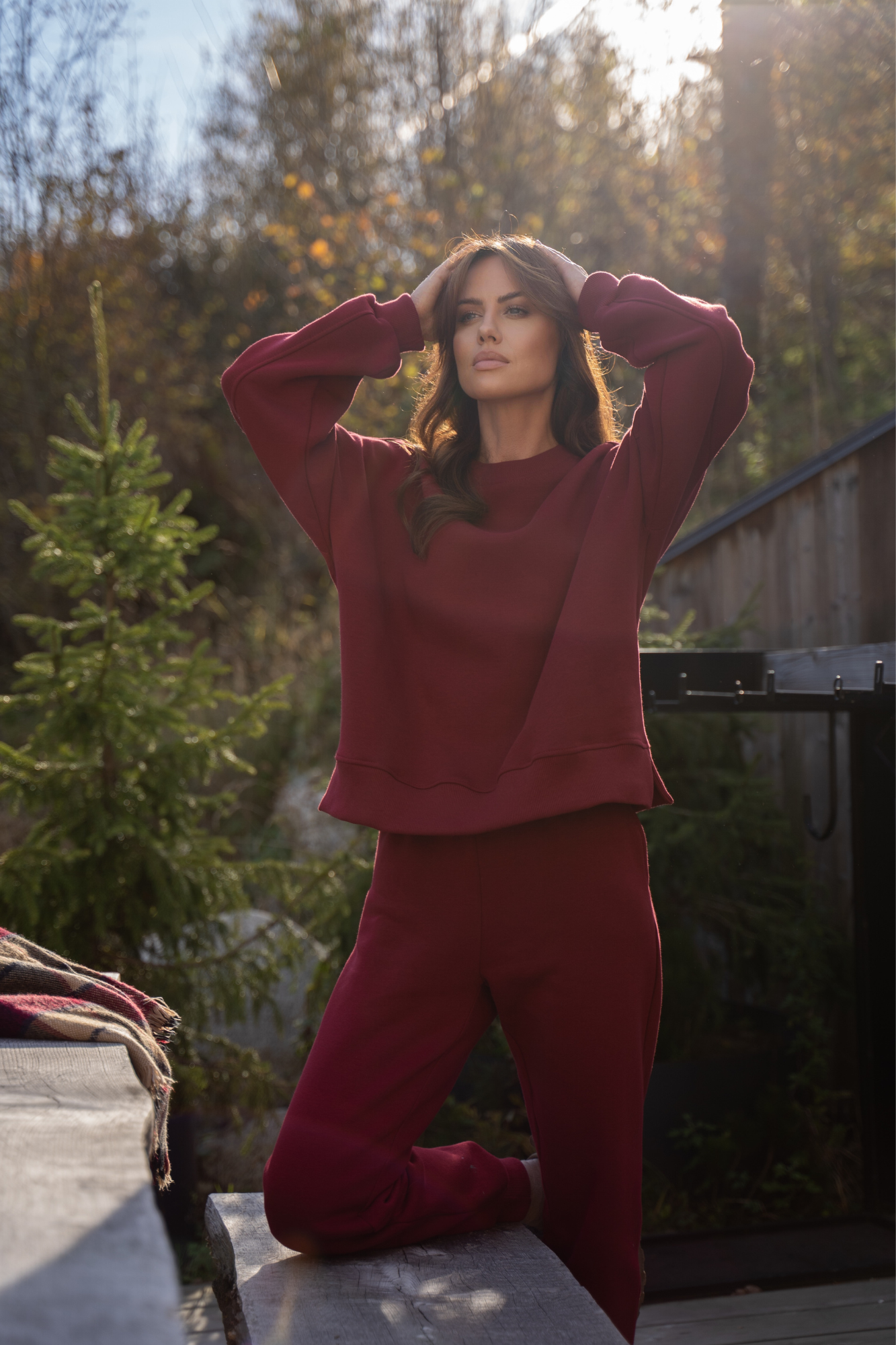 Cornelia Wine - tracksuit set